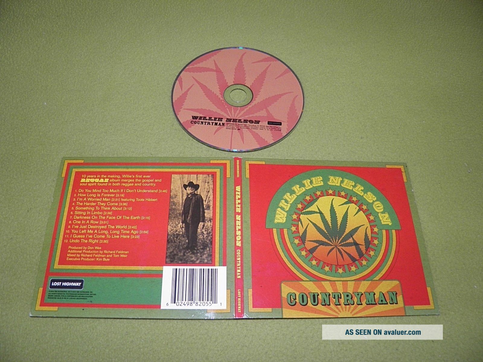 Willie Nelson - Countryman RARE Digipak 2005 IMPORT Reggae - Country ...