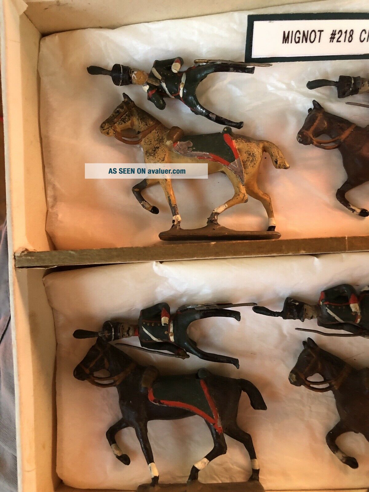 Plomb CBG-Mignot – 4 Chasseurs à Pied – BB7 – Figurine Plomb Ancienne