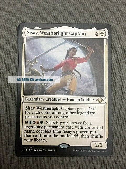 Magic: The Gathering - Sisay, Capitana Della Cavalcavento (Sisay, Weatherlight Captain) - Modern Horizons (MH1) - Rara