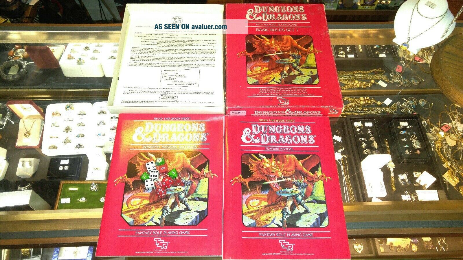 TSR 1st Ed 1011 1983 DUNGEONS AND DRAGONS SET 1 BASIC RULES RARE And ...