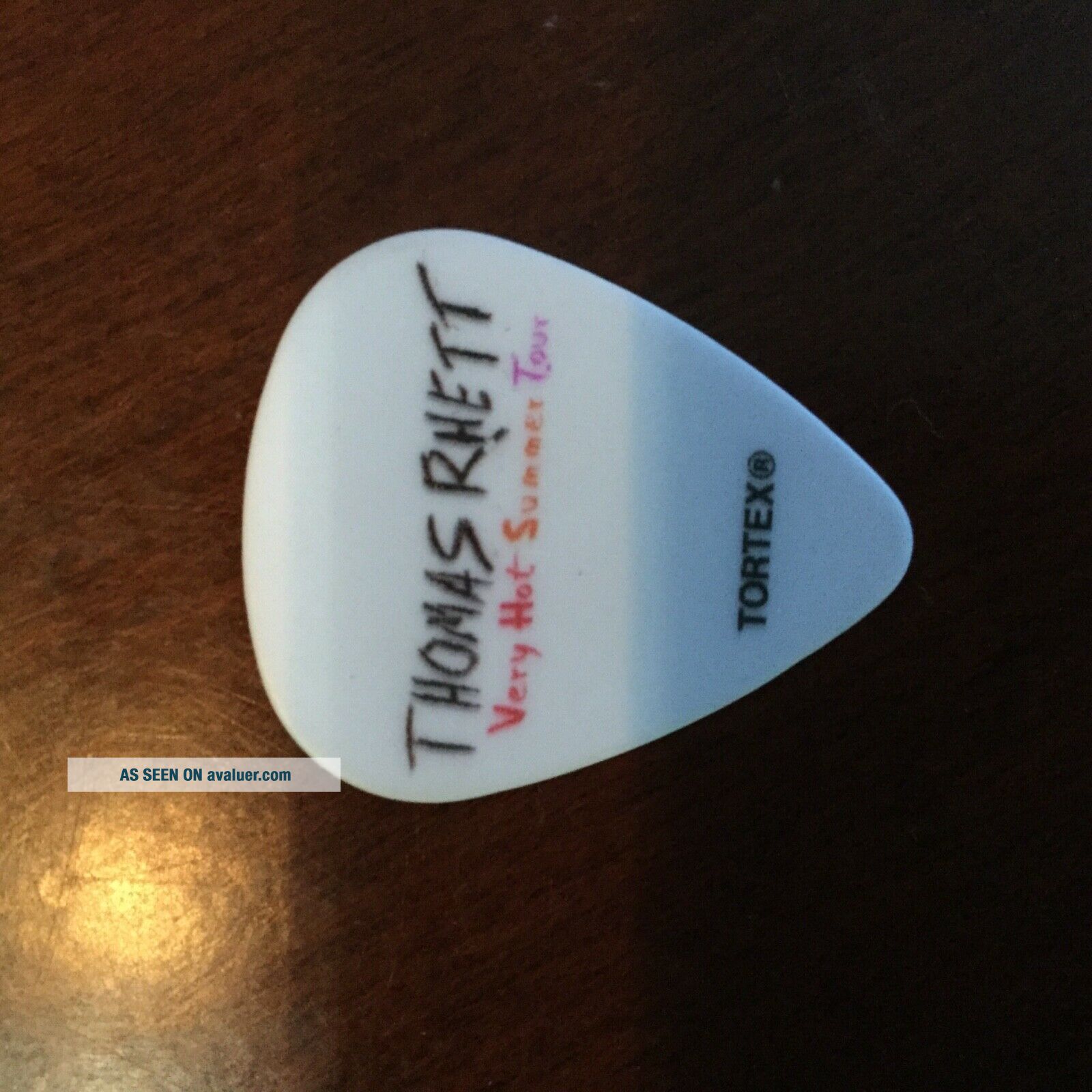 Thomas Rhett Concert Setlist & Stage Guitar Pick Rare | #8225237