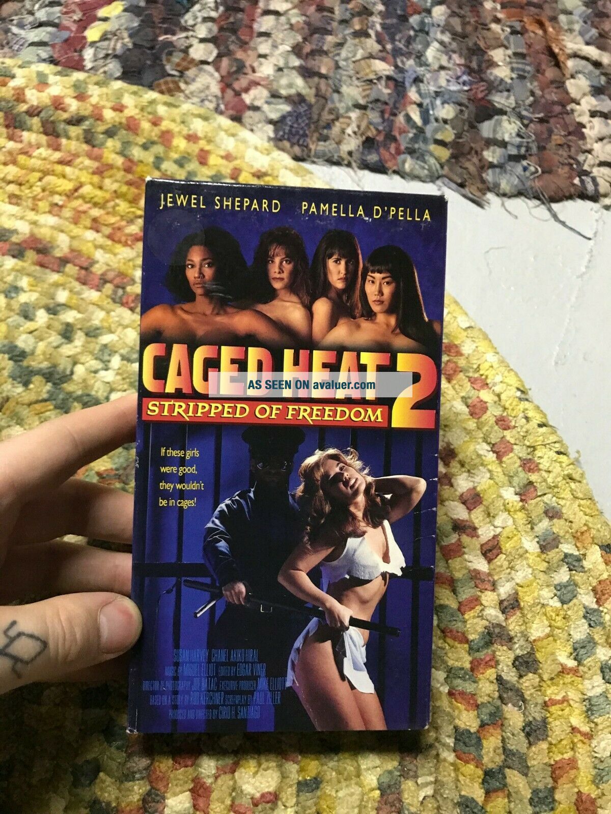 CAGED HEAT 2 STRIPPED OF FREEDOM SEXY SLEAZE BIG BOX SLIP RARE OOP VHS