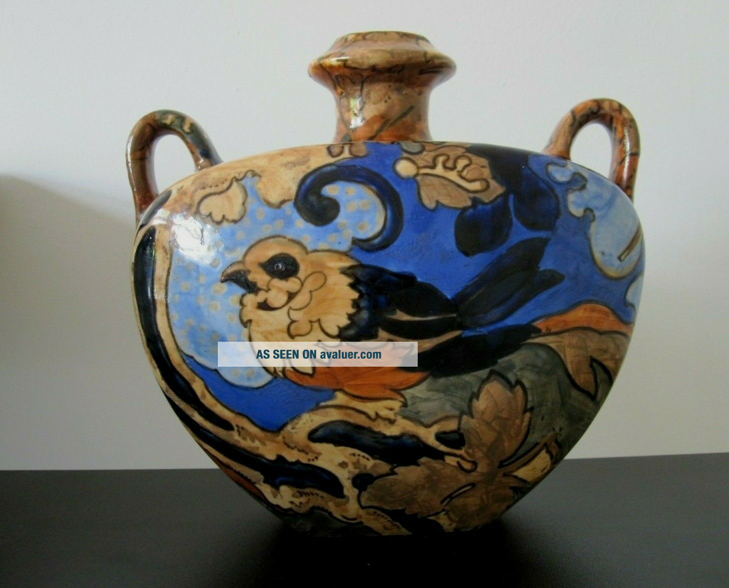 Frederick Rhead Designs RARE C. 1925 ART DECO BURSLEY WARE FREDERICK RHEAD AMSTEL DESIGN VASE ...