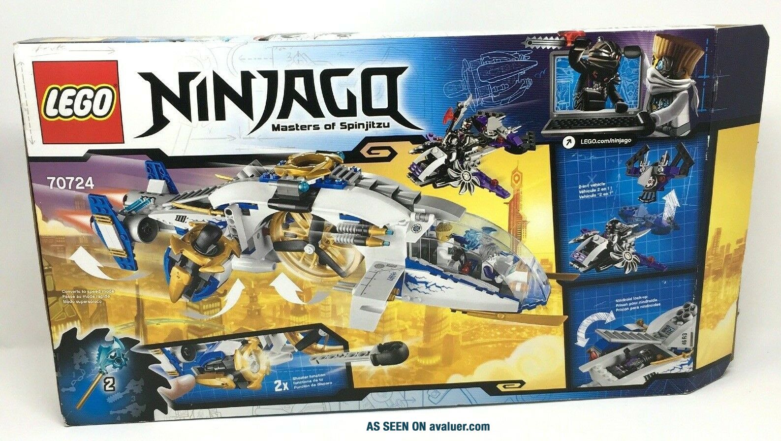 LEGO Ninjago 70724 Ninjacopter Retired Set 100 COMPLETE RARE 8293119 lego-ninjago-70724-ninjacopter-retired-set-100-complete-rare-8293119
