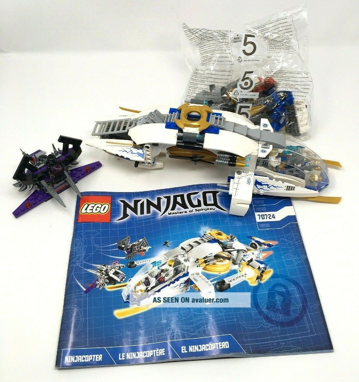 LEGO Ninjago 70724 Ninjacopter Retired Set 100 COMPLETE RARE 8293119 lego-ninjago-70724-ninjacopter-retired-set-100-complete-rare-8293119