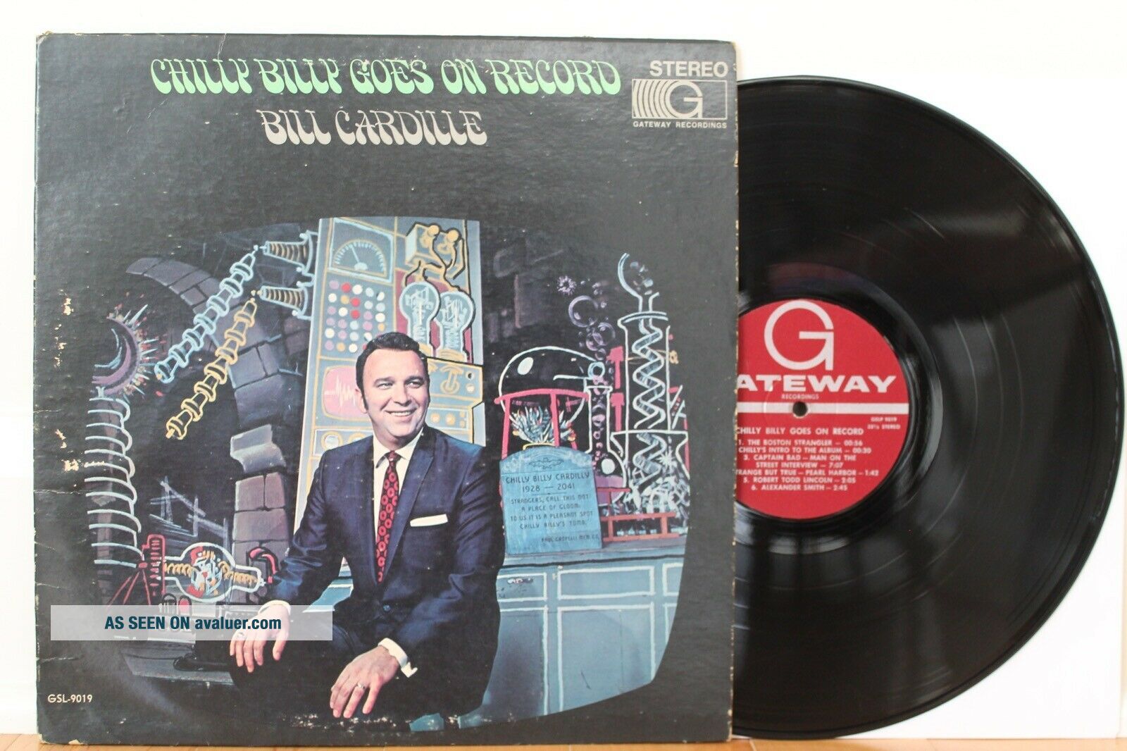 BILL CARDILLE Chilly Billy Goes On Record LP (Gateway) RARE Halloween ...