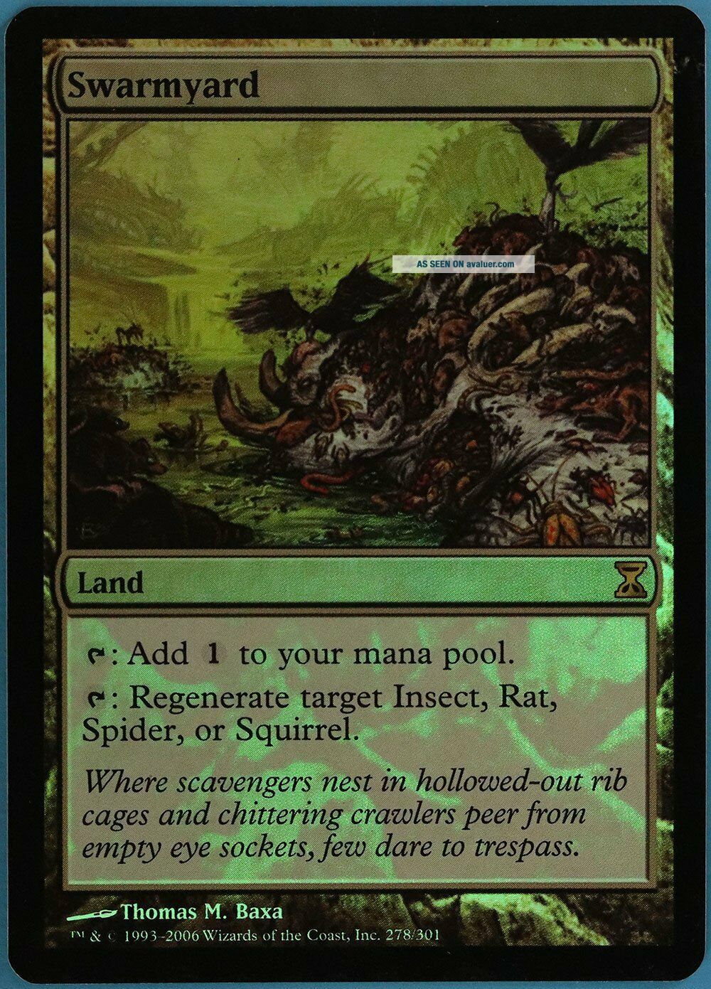 Swarmyard FOIL Time Spiral SPLD Land Rare MAGIC MTG CARD (ID 48341 ...