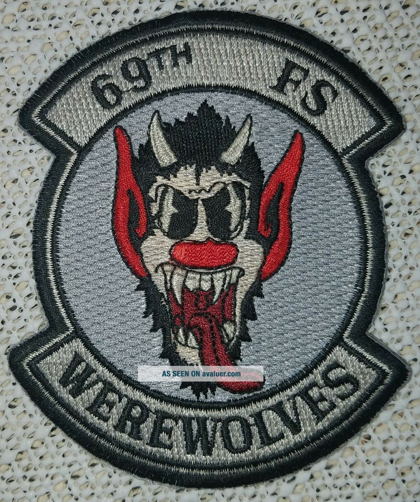 USAF Air Force 69th Fighter Squadron Werewolves Luke AFB Arizona Patch ...