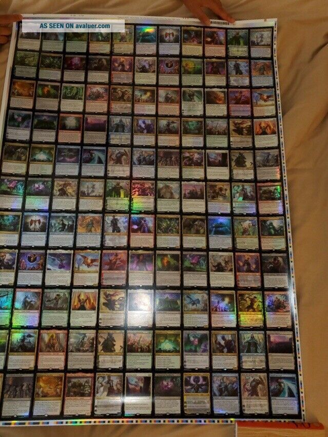 MTG Magic War Of The Spark Planeswalker Rare Mythic FOIL Uncut Sheet