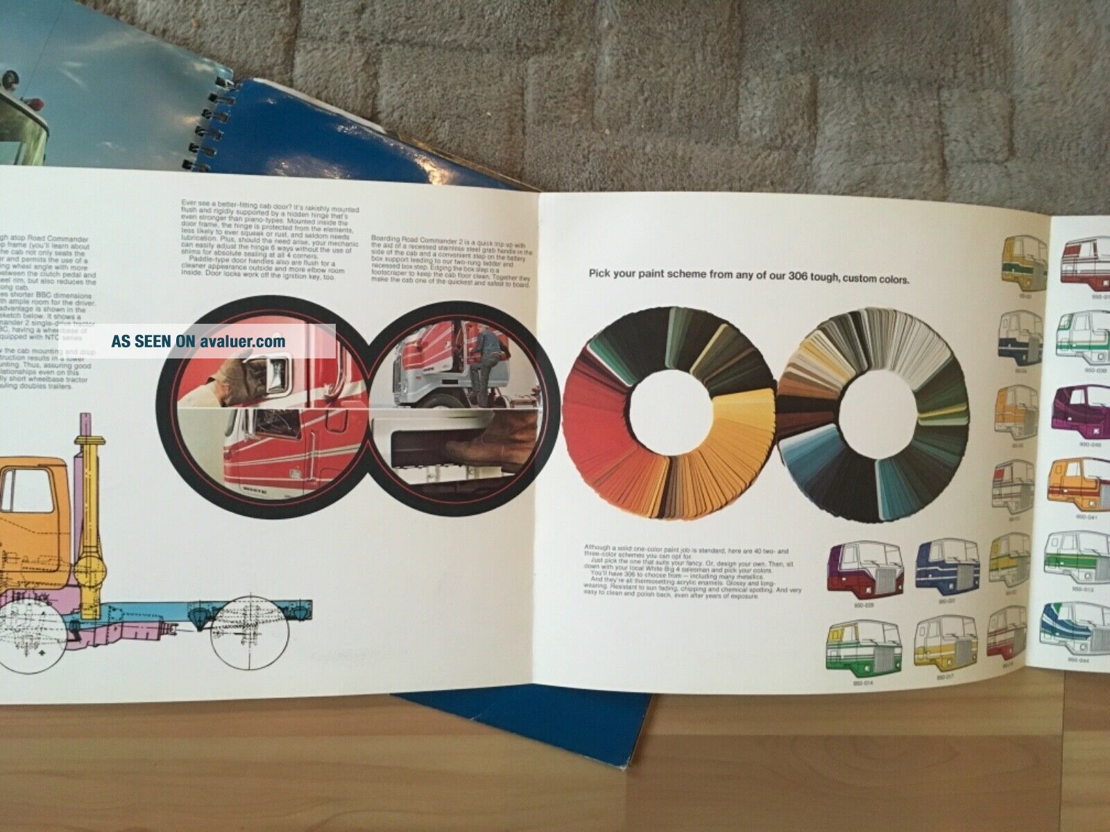 WHITE ROAD COMMANDER 2. TRUCK LARGE FORMAT BROCHURE 1975 RARE ITEM ...