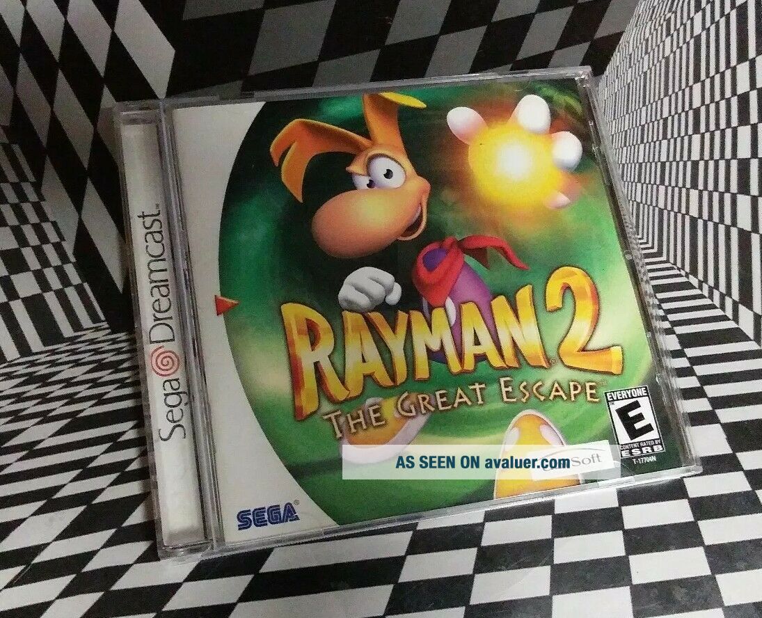 Rayman 2 The Great Escape For Sega Dreamcast RARE 8518294 Rayman 2 The Great Escape For Sega Dreamcast RARE 8518294