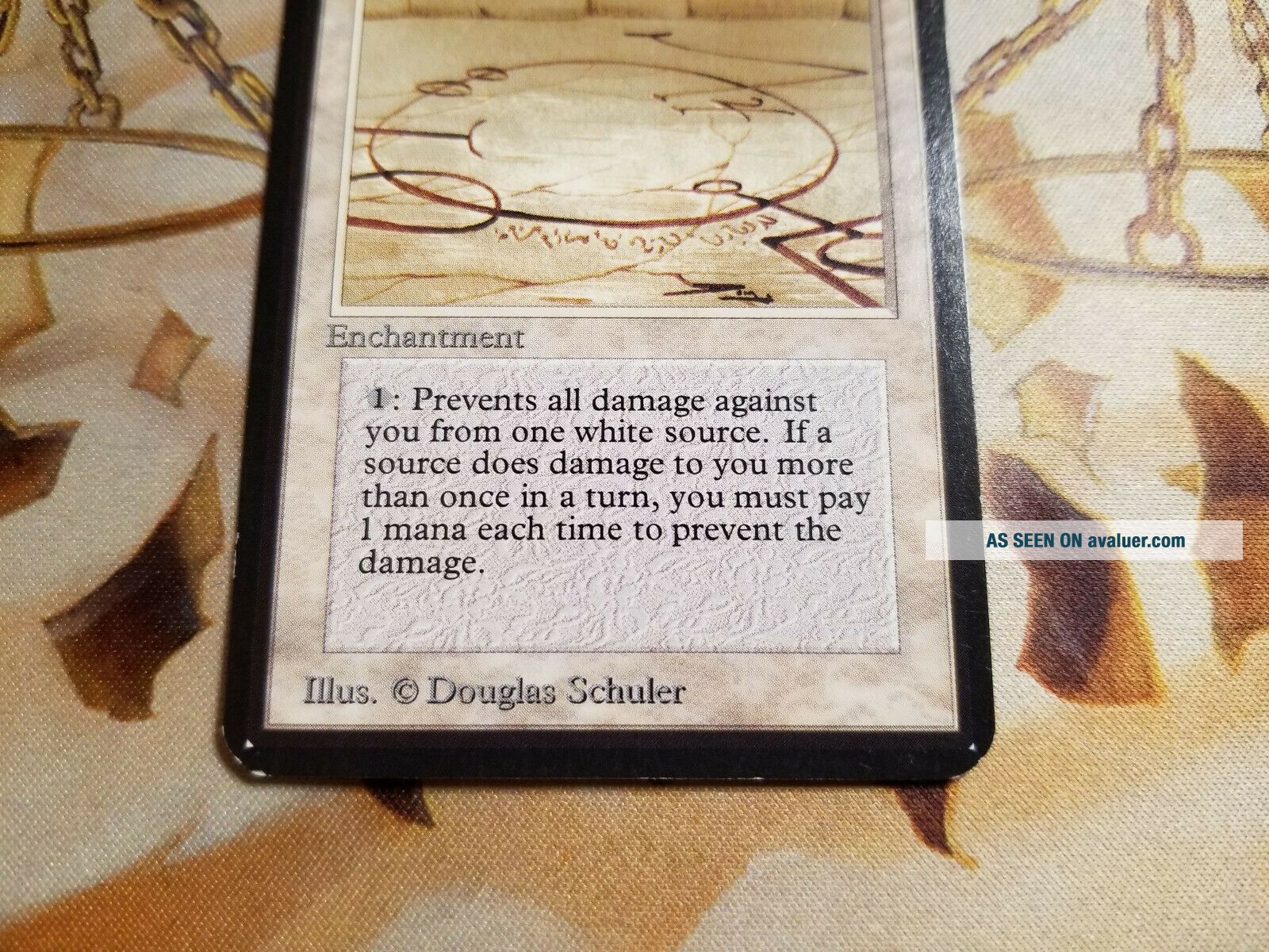 Magic Light Alpha 1993 MTG ALPHA CIRCLE OF PROTECTION WHITE VINTAGE MAGIC | #8479503
