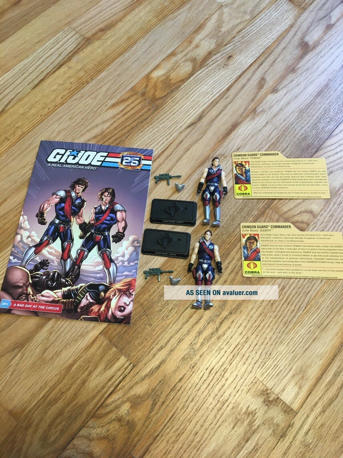 Gi Joe 25th Anniversary Tomax And Xamot Twins Comic Pack