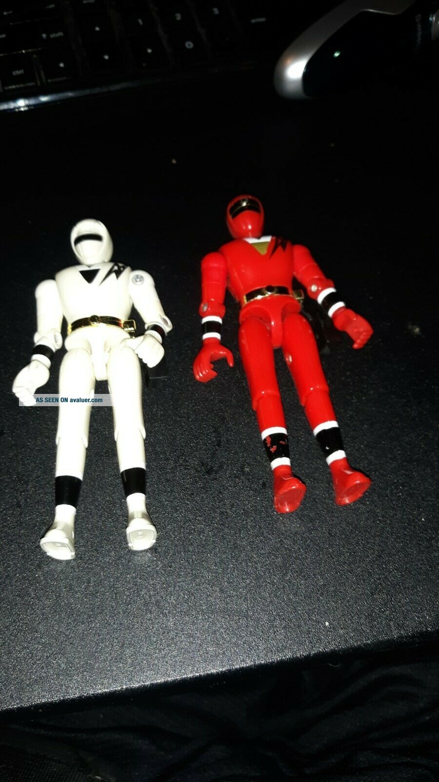 RED AND WHITE ALIEN RANGERS Bandai 1995 Mighty Morphin Power Rangers ...