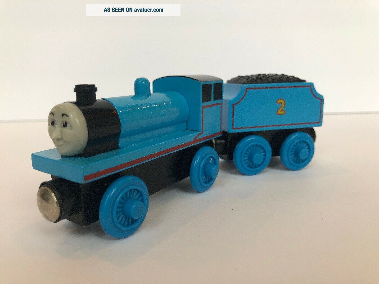 Thomas & Friends EDWARD With Tender 2 (2001) No Stripes Wooden HTF ...