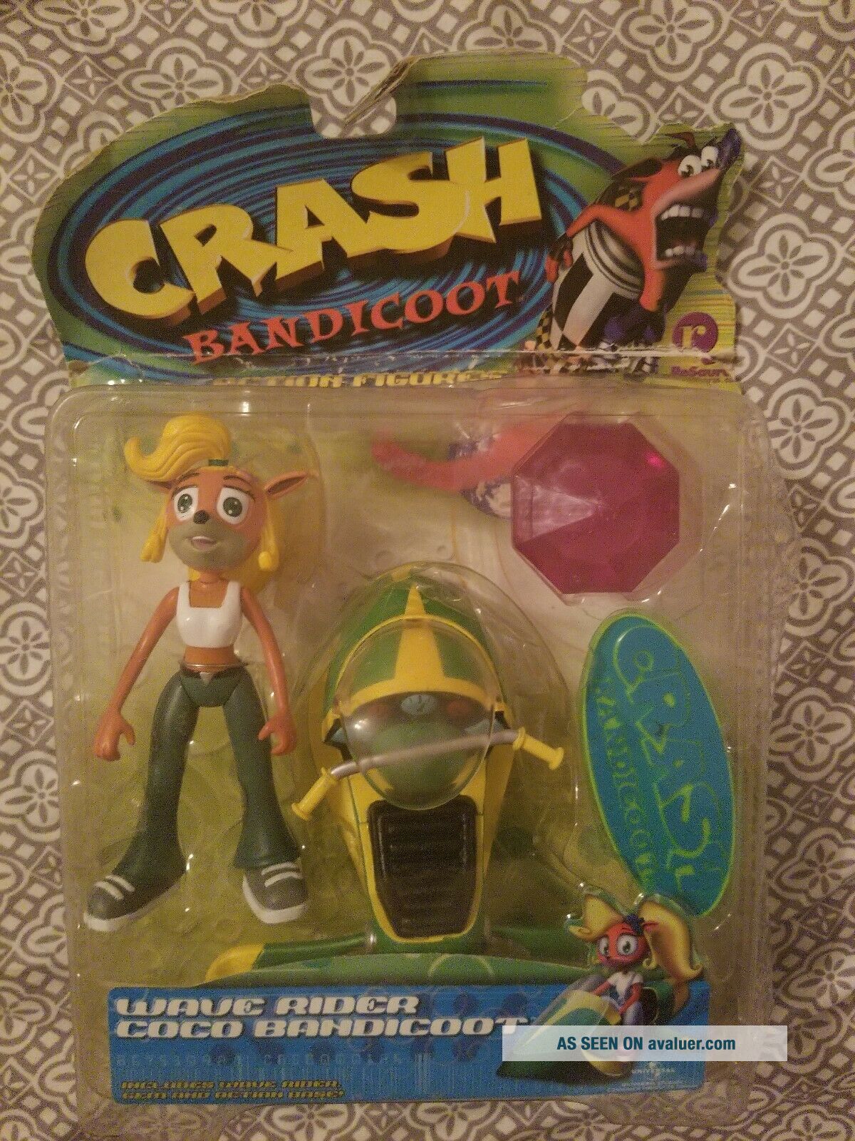 Wave Rider Crash 1999 Resaurus Crash Bandicoot Wave Rider Coco Figure | #8780195