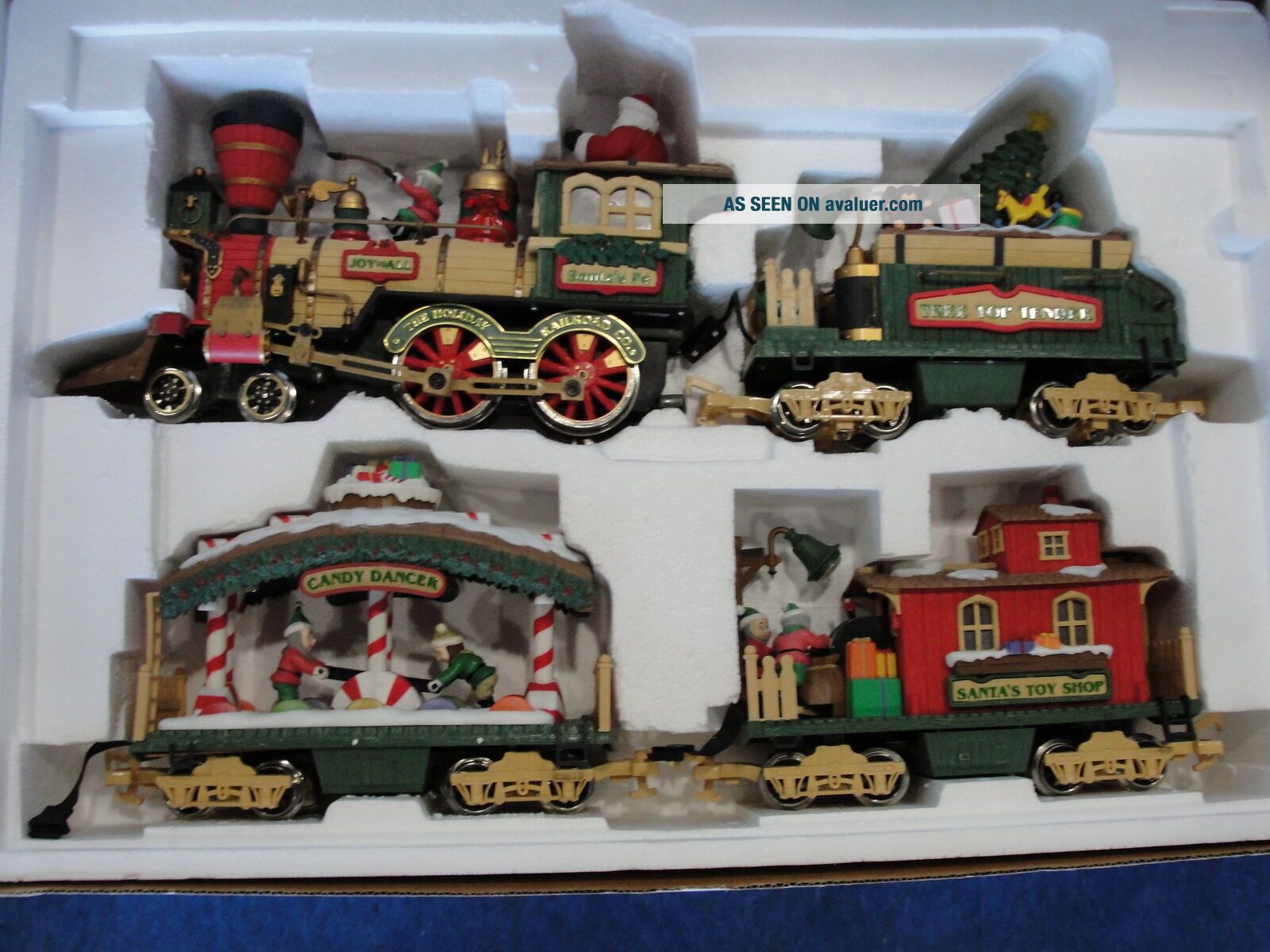 BRIGHT THE HOLIDAY EXPRESS ANIMATED CHRISTMAS TRAIN SET 380 LIGHTS