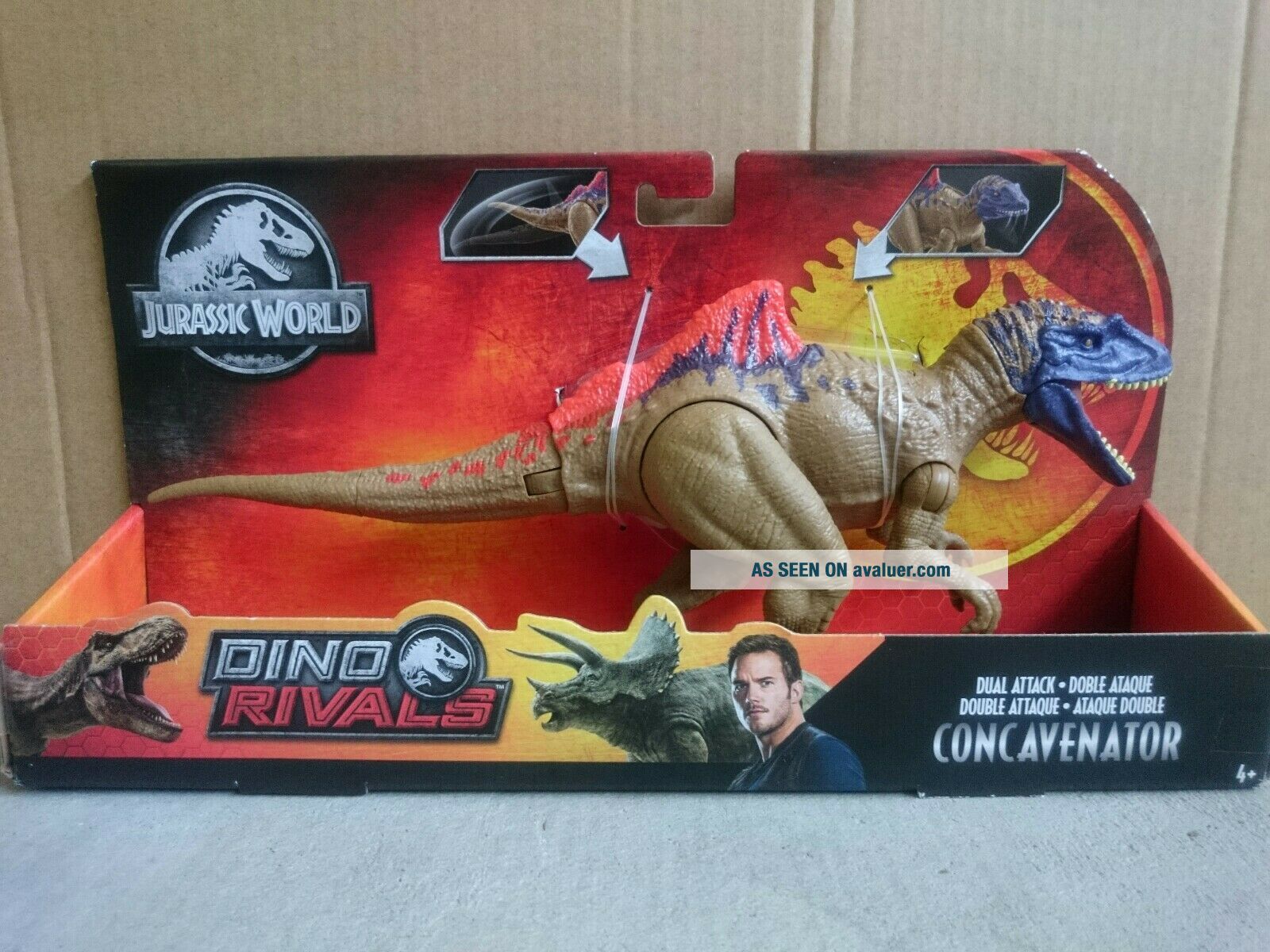 Jurassic World DINO RIVALS Dual Attack Concavenator Mattel Jurassic ...