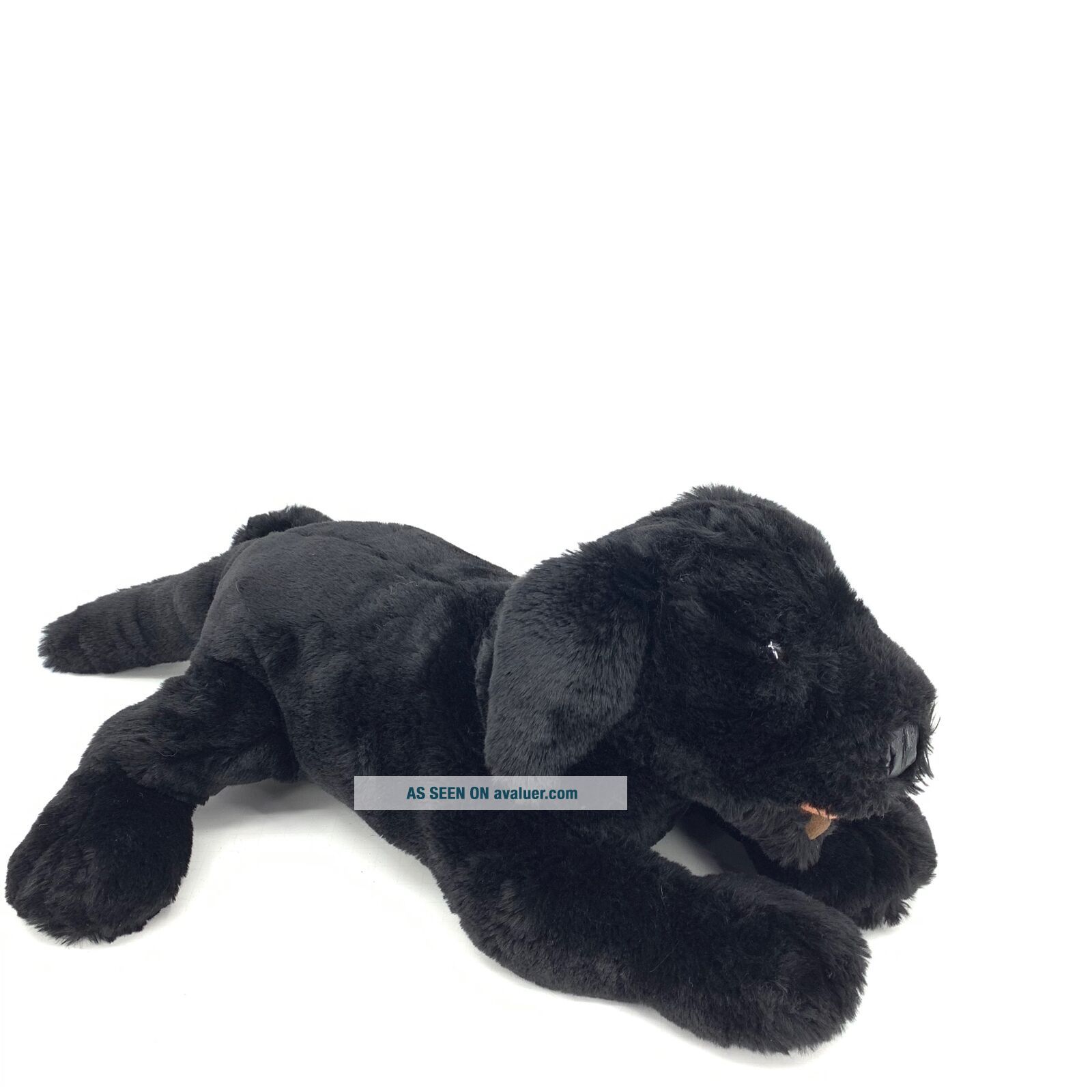 Folkmanis Black Lab Labrador Dog Hand Puppet Plush Full Body Stuffed 17 ...