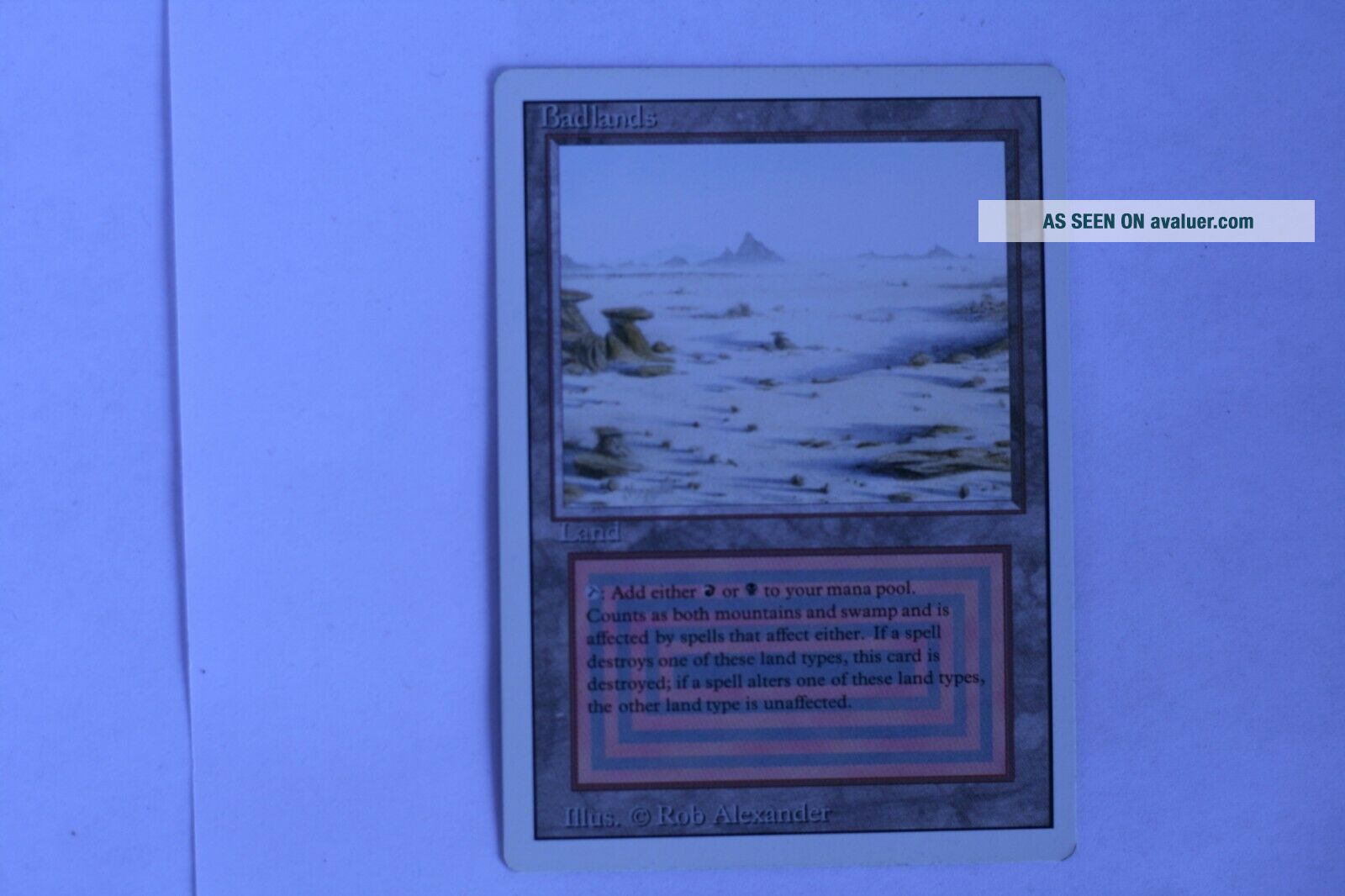 1X BADLANDS REVISED/3rd EDITION DUAL LAND ENG 1994 MAGIC THE GATHERING ...