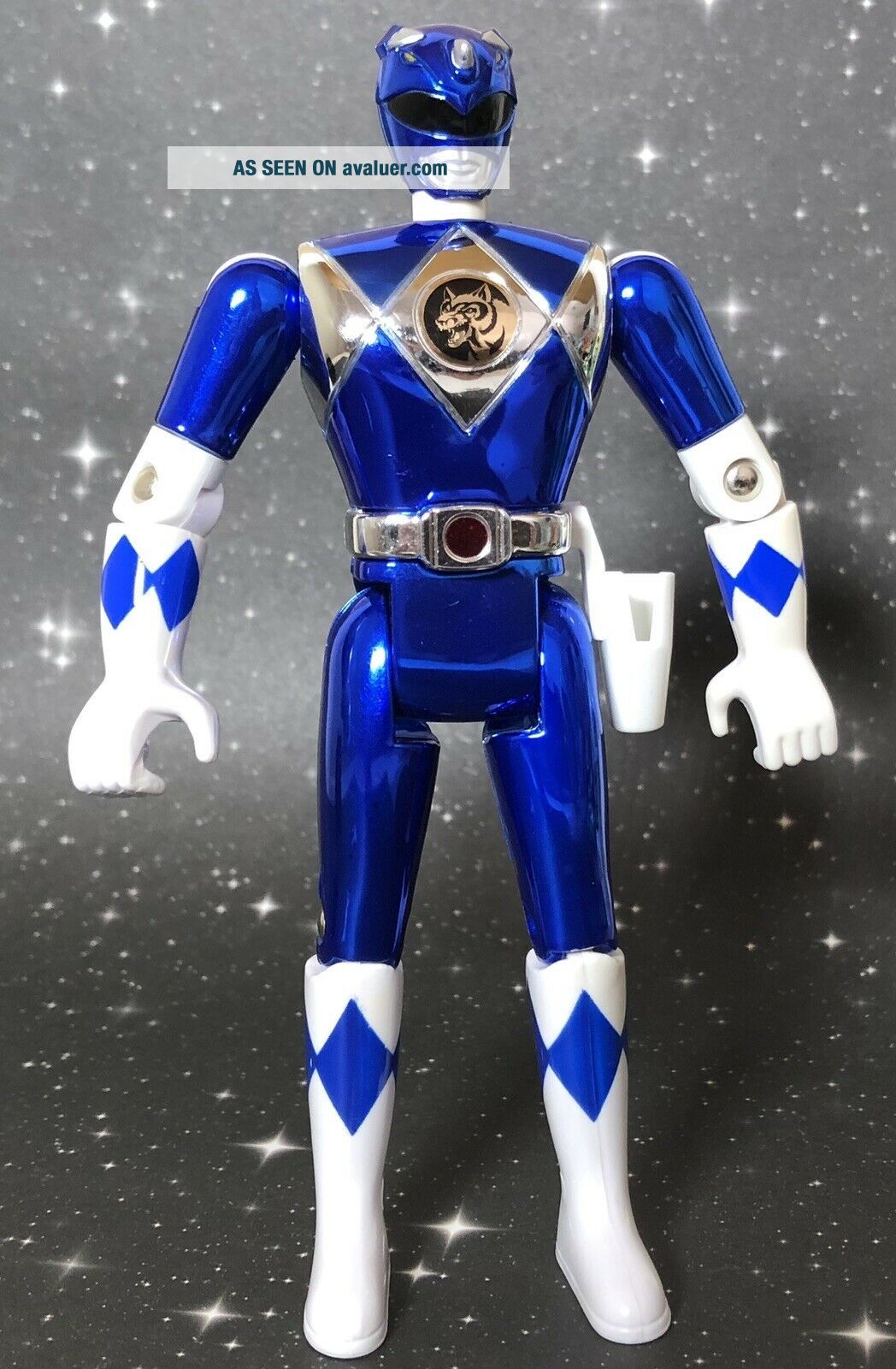 Mighty Morphin Power Rangers The Movie BLUE Ranger Metallic Action ...