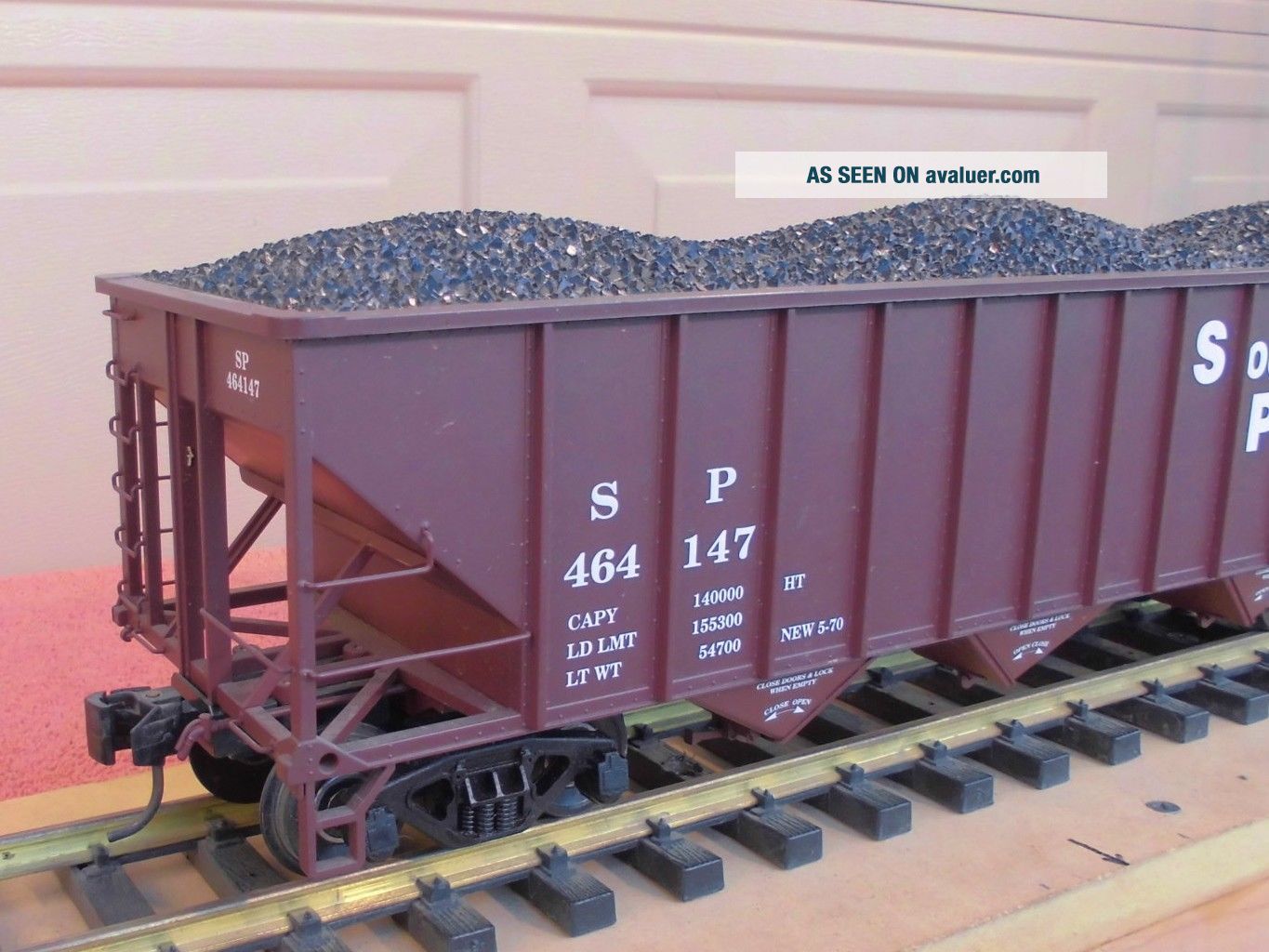 USAT (R - 14005) SOUTHERN PACIFIC 70 TON / 3 - BAY COAL HOPPER W/ METAL ...