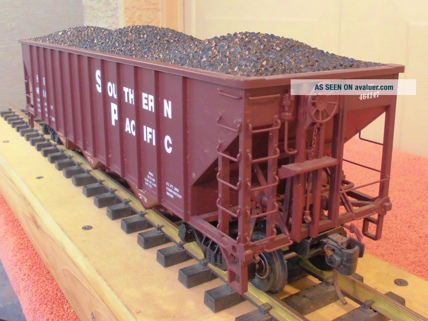 USAT (R - 14005) SOUTHERN PACIFIC 70 TON / 3 - BAY COAL HOPPER W/ METAL ...