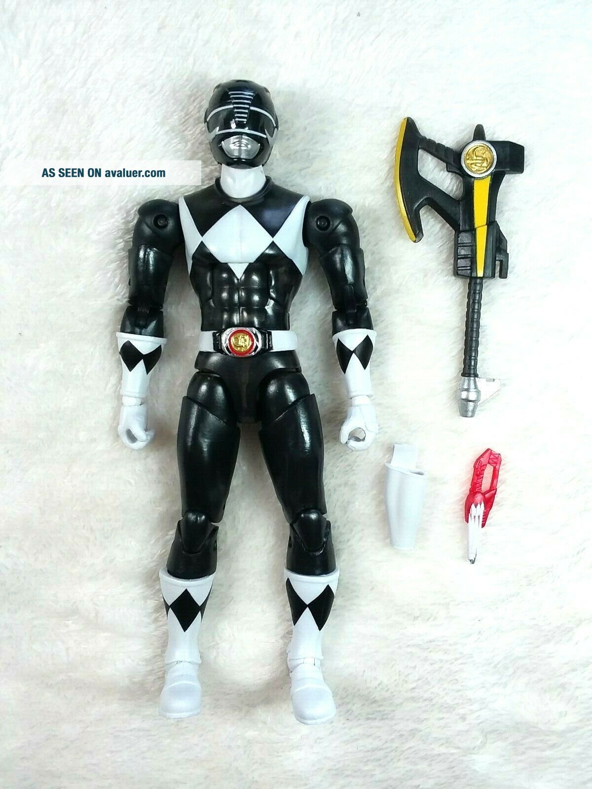 Power Rangers Legacy Mighty Morphin Black Ranger Shiny Translucent ...