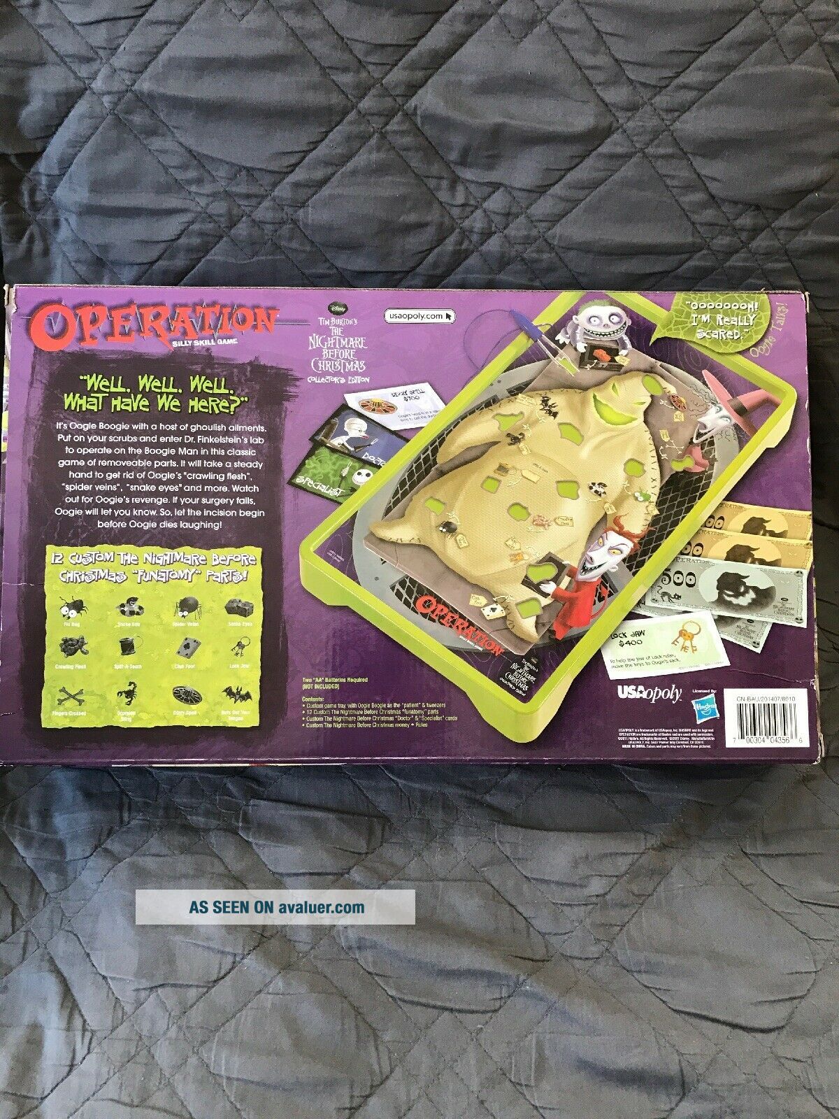 The Nightmare Before Christmas Operation Board Game 2011 Complete