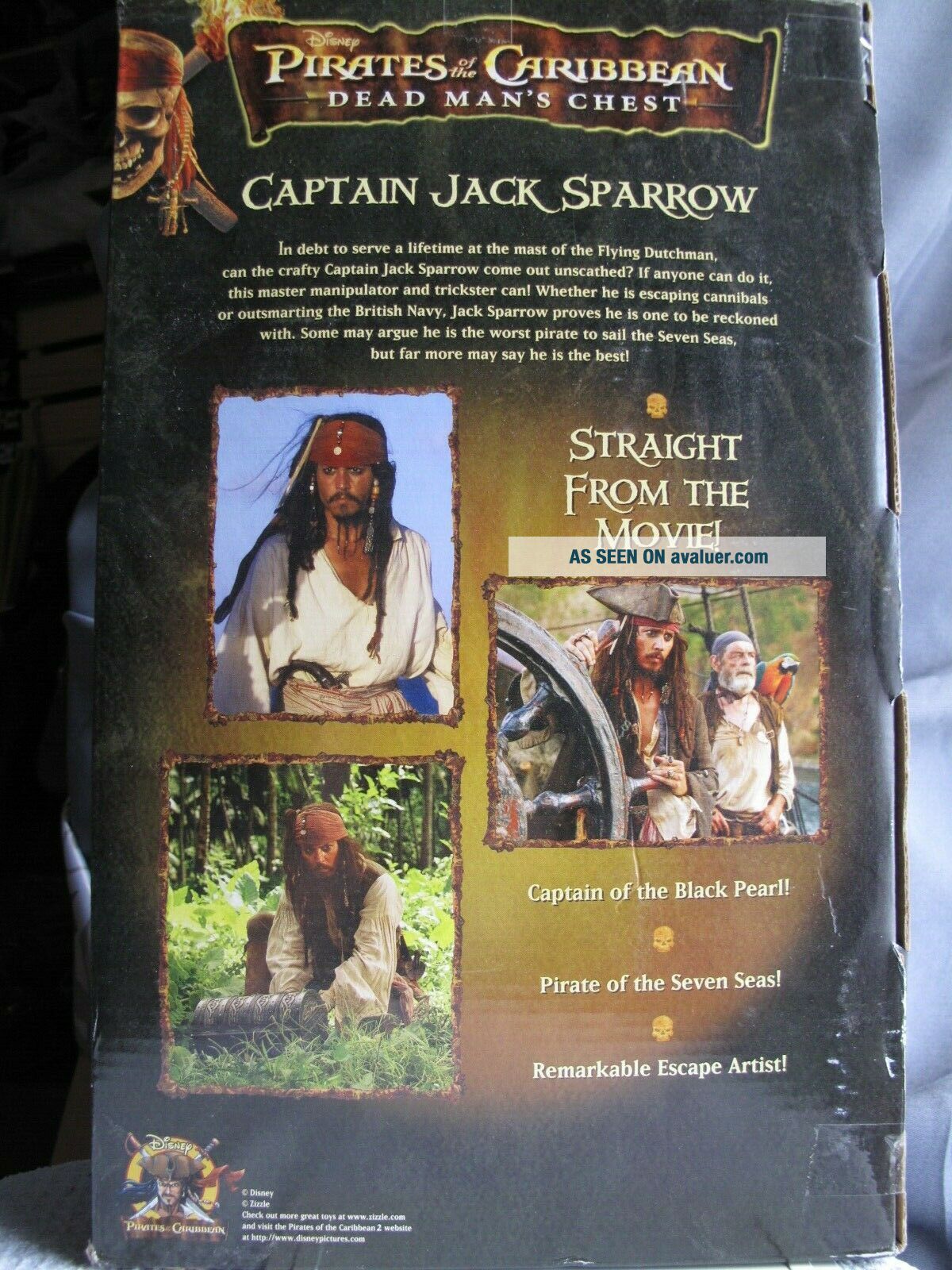 Zizzle Kapitän Jack Sparrow - Pirates Of The Caribbean Dead Man's Chest