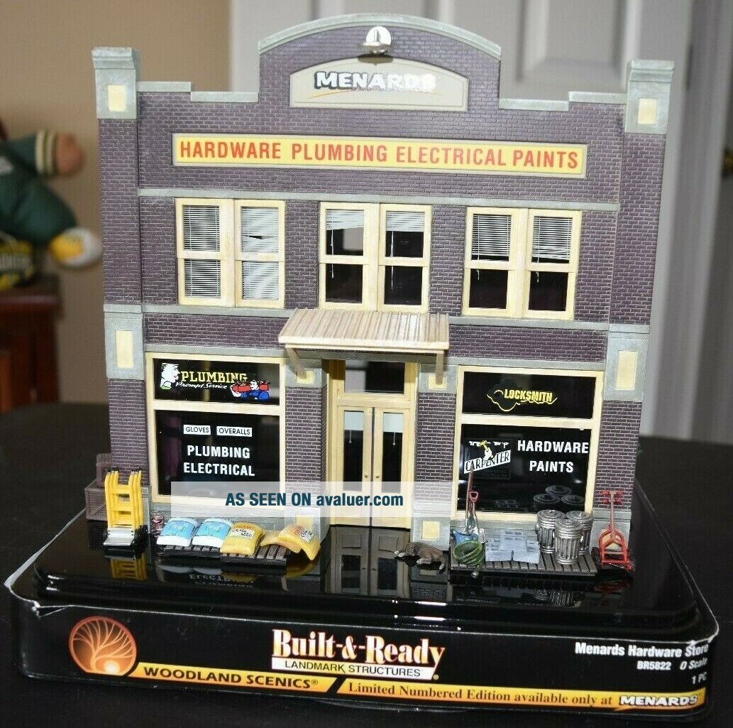 Menards Train Store O Scale Menards Hardware Store Train Layout Woodland Scenics BR5822 LE ...
