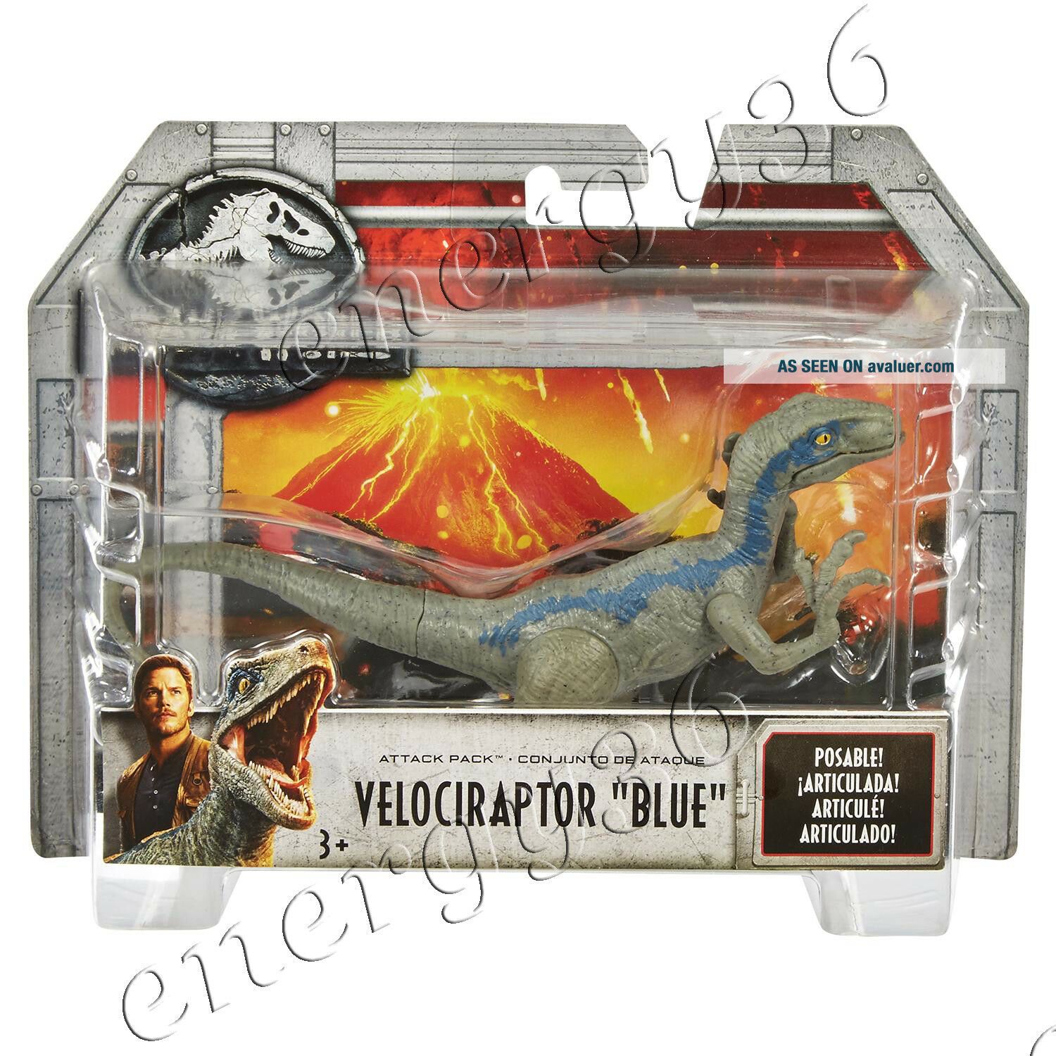 Jurassic World Action Figure Fallen Kingdom Attack Pack Velociraptor ...
