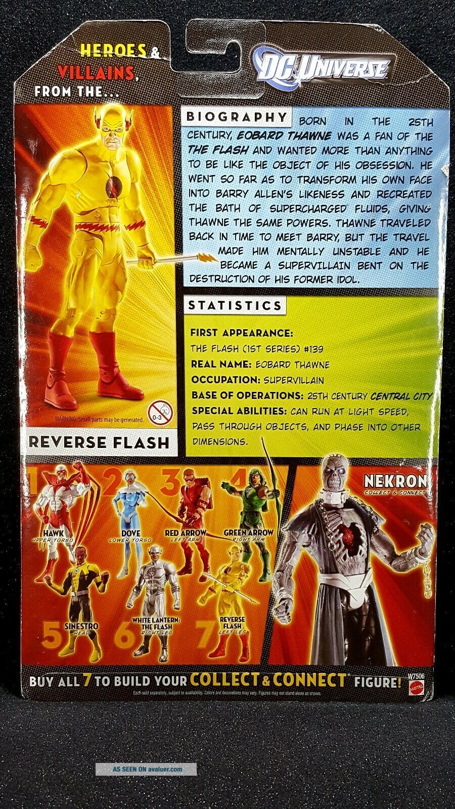 REVERSE FLASH DC Universe Classics Wave 20 Figure FLASH TV NEKRON BAF ...