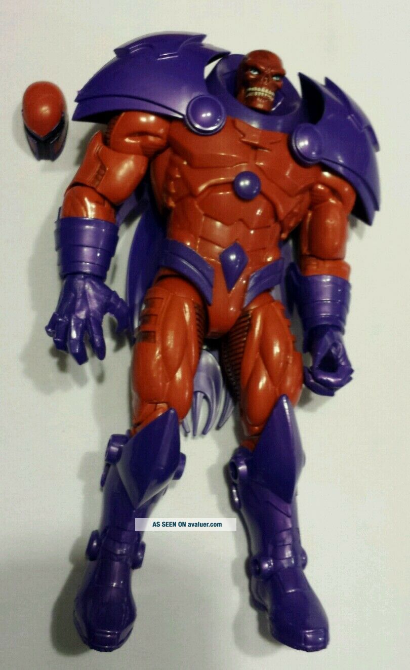 Marvel Legends Build A Figure BAF ONSLAUGHT Red Skull Magneto Helmet ...