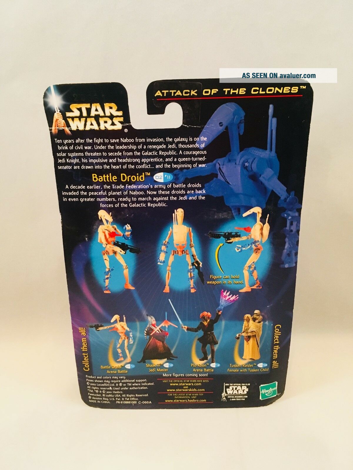 Hasbro Star Wars Episode I Battle Droid 12 In. 1/6 Deluxe Action Figure
