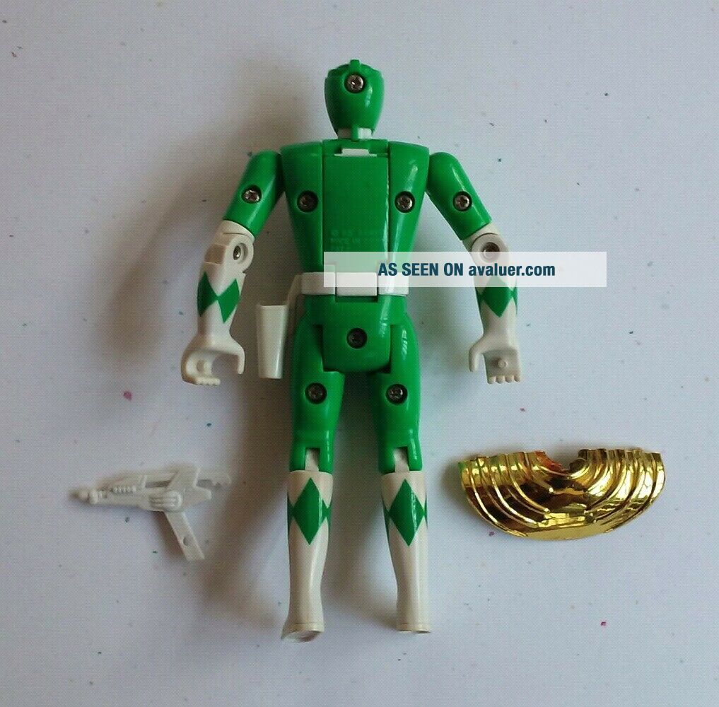 Bandai Green Mighty Morphin Power Rangers Flip Head Action Figure ...