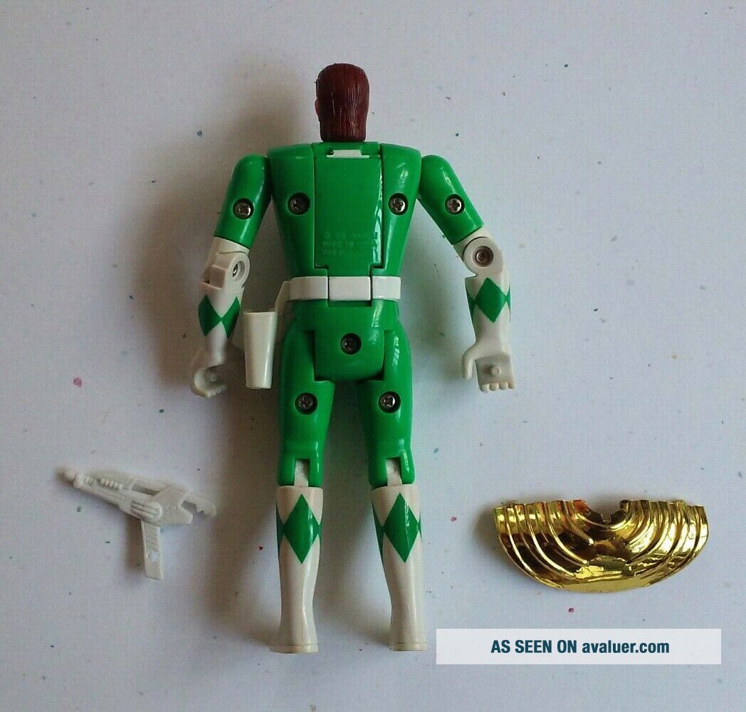 Bandai Green Mighty Morphin Power Rangers Flip Head Action Figure ...