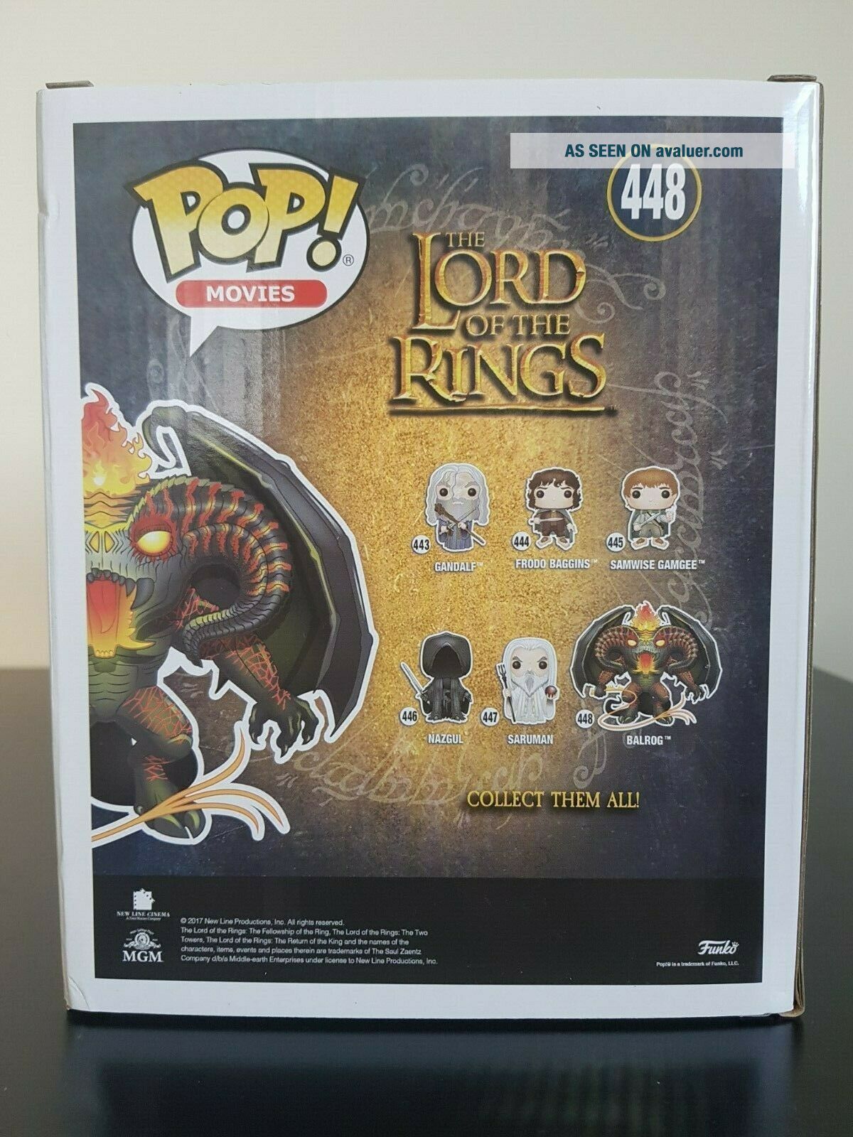 Balrog Pop The Lord Of The Rings Funko Pop - GITD (Glow In The Dark) Balrog - No ...