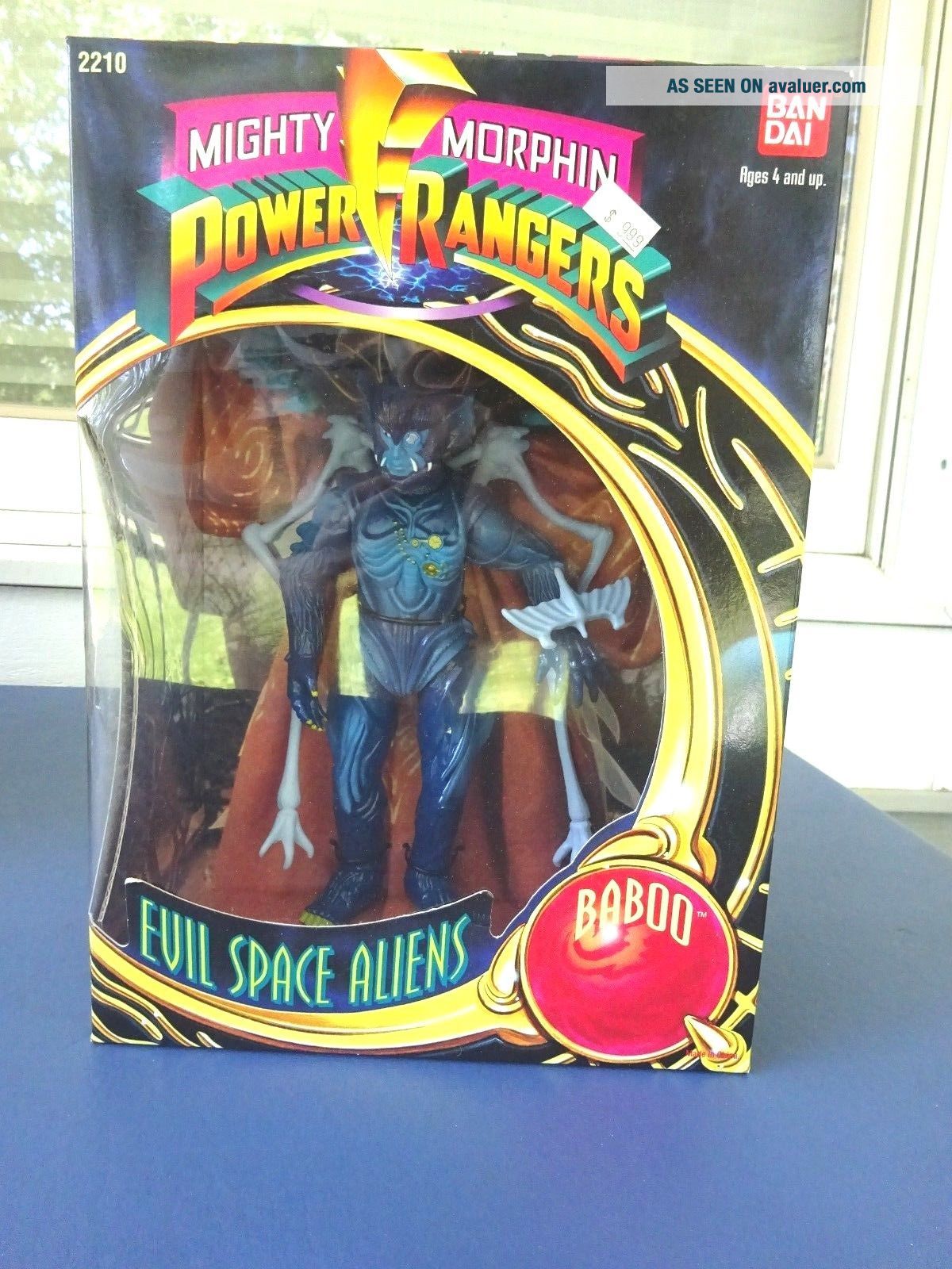 1993 Mighty Morphin Power Rangers Evil Space Aliens Baboo Action Figure ...