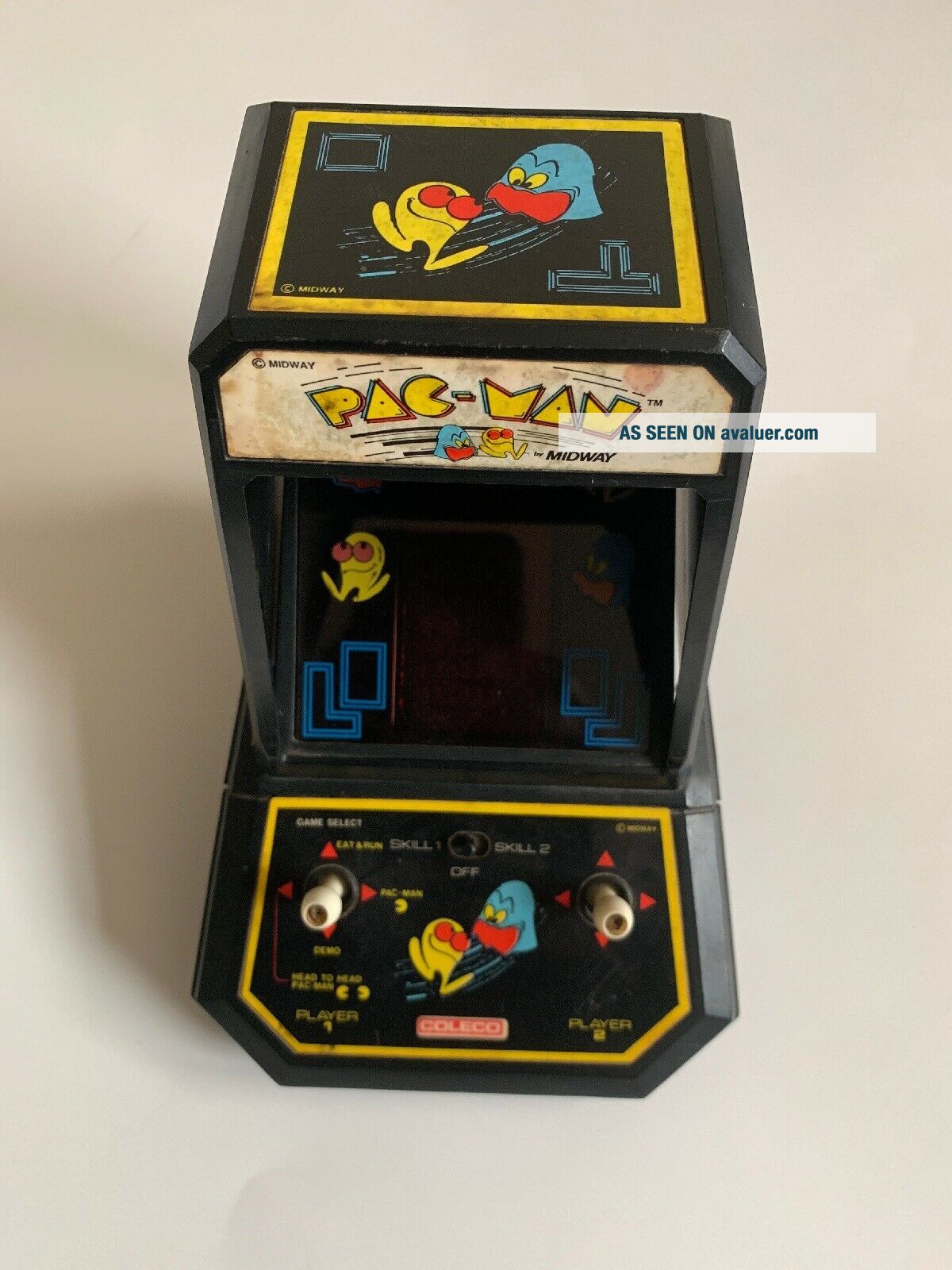 Vintage 1981 Coleco Midway Table Top Mini Pac Man Arcade Game FOR PARTS ...