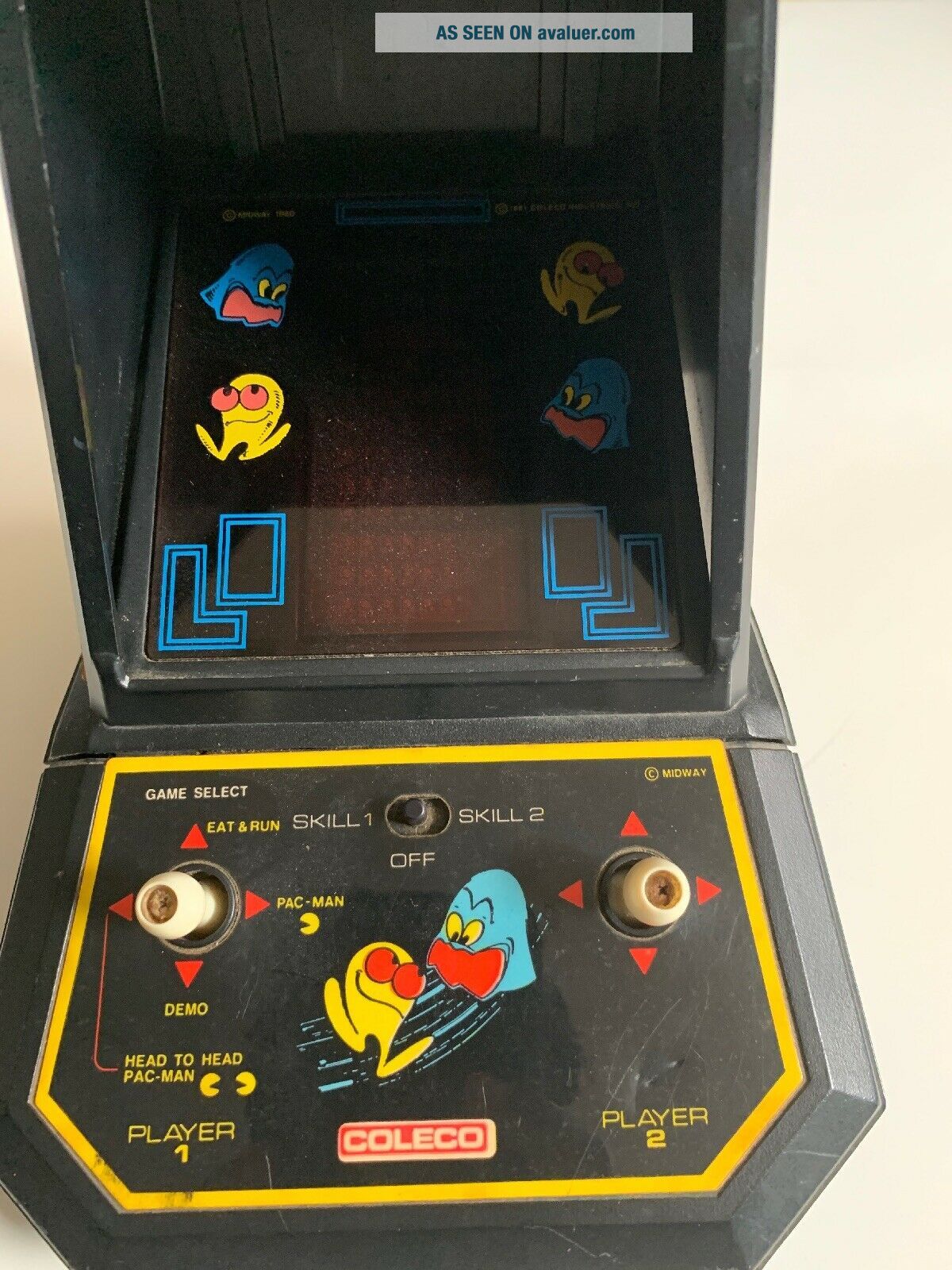 Vintage 1981 Coleco Midway Table Top Mini Pac Man Arcade Game FOR PARTS ...
