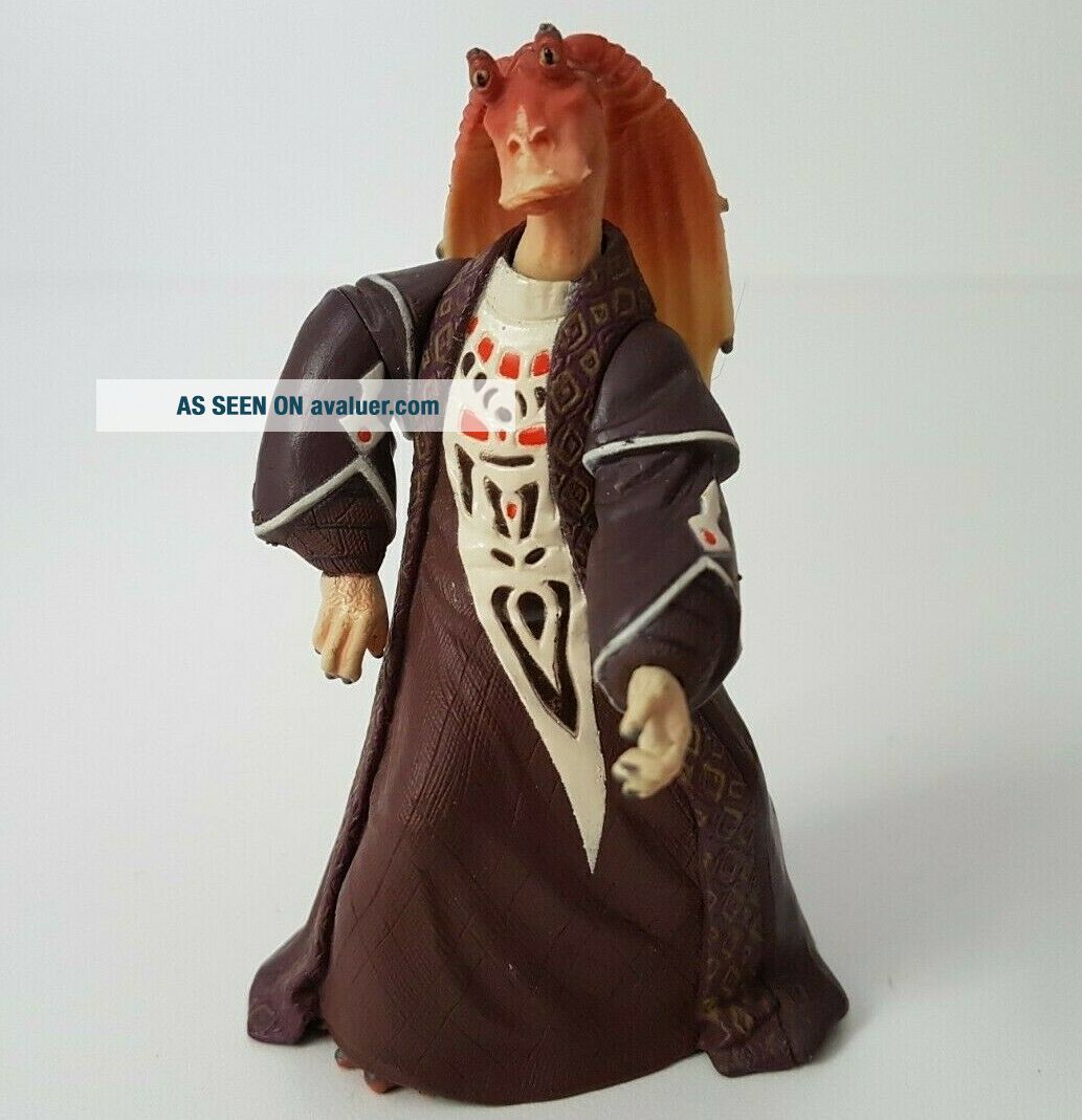 Star Wars Attack Of The Clones Jar Jar Binks Action Figure Gungan ...