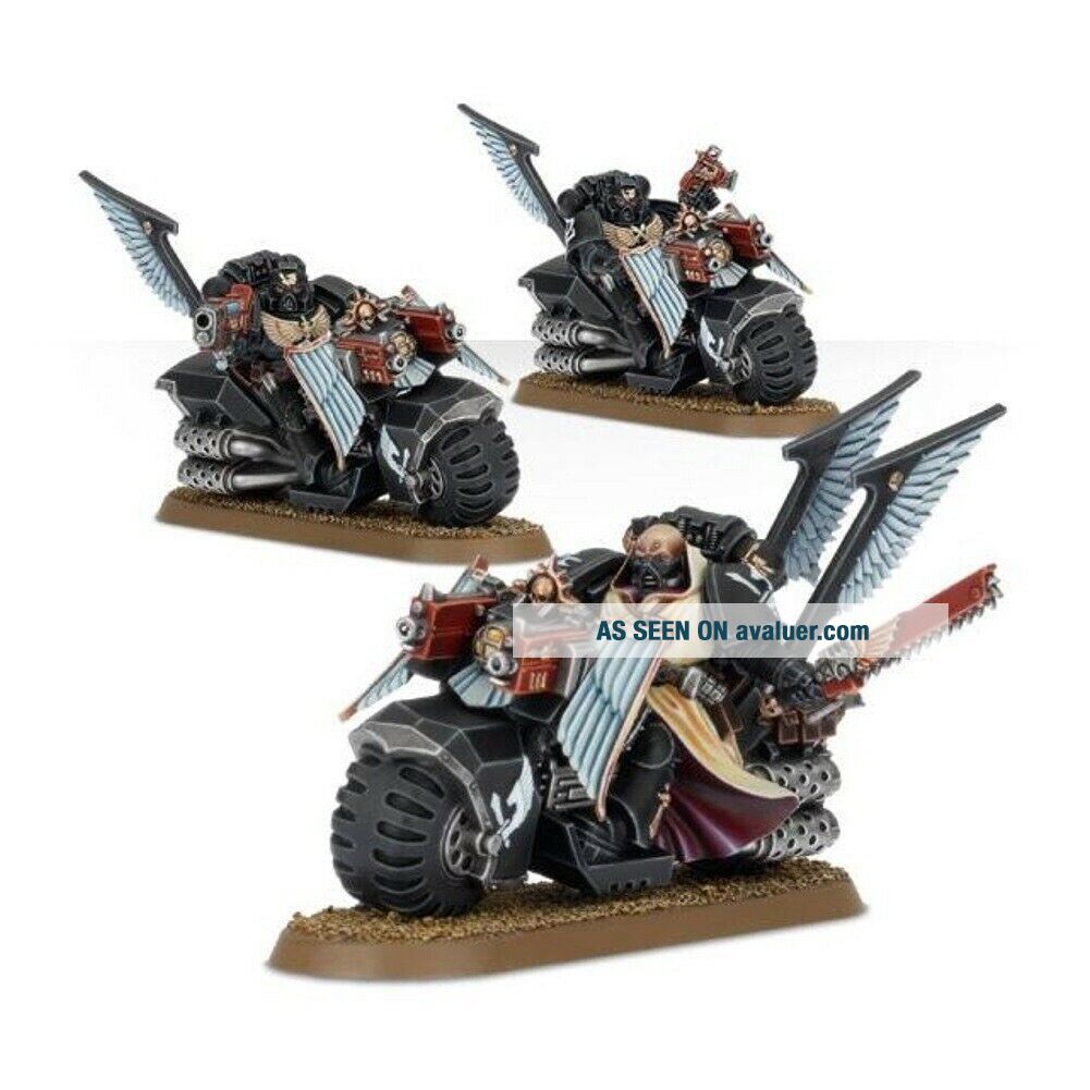 Dark Angels Space Marine Dark Vengeance RAVENWING BIKE Squad 40K 9676262 dark-angels-space-marine-dark-vengeance-ravenwing-bike-squad-40k-9676262