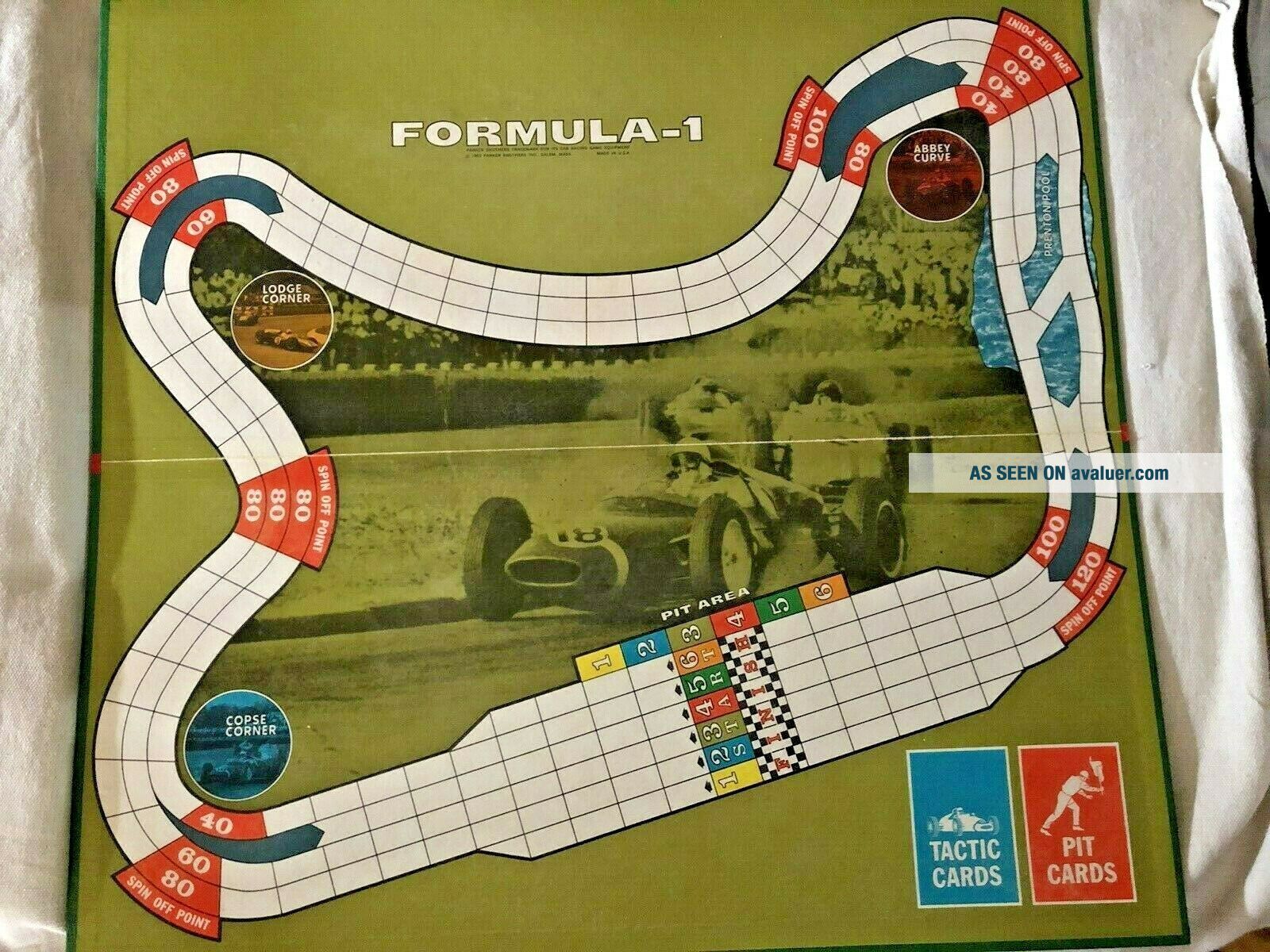 Formula 1 Car Racing Board Game 1963 Parker Bros COMPLETE | #9685991