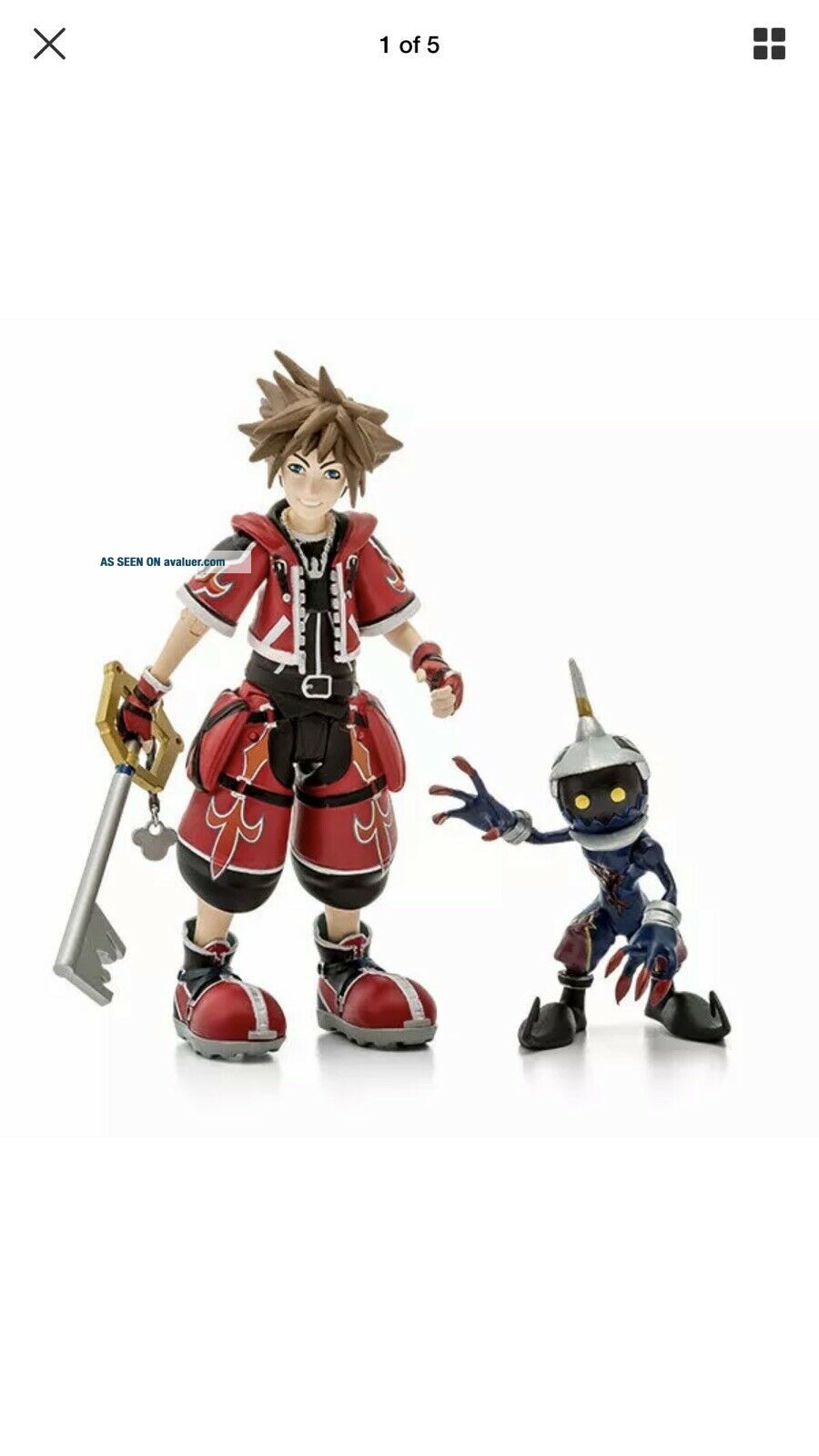Kingdom Hearts II Red Valor Sora With Keyblade & Heartless Soldier ...