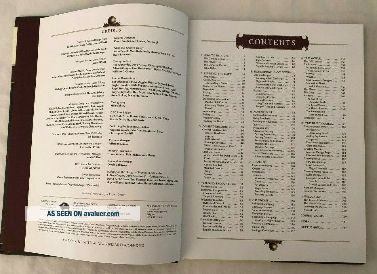 AD&D Dungeons And Dragons Dungeon Masters Guide 4th Edition Roleplaying