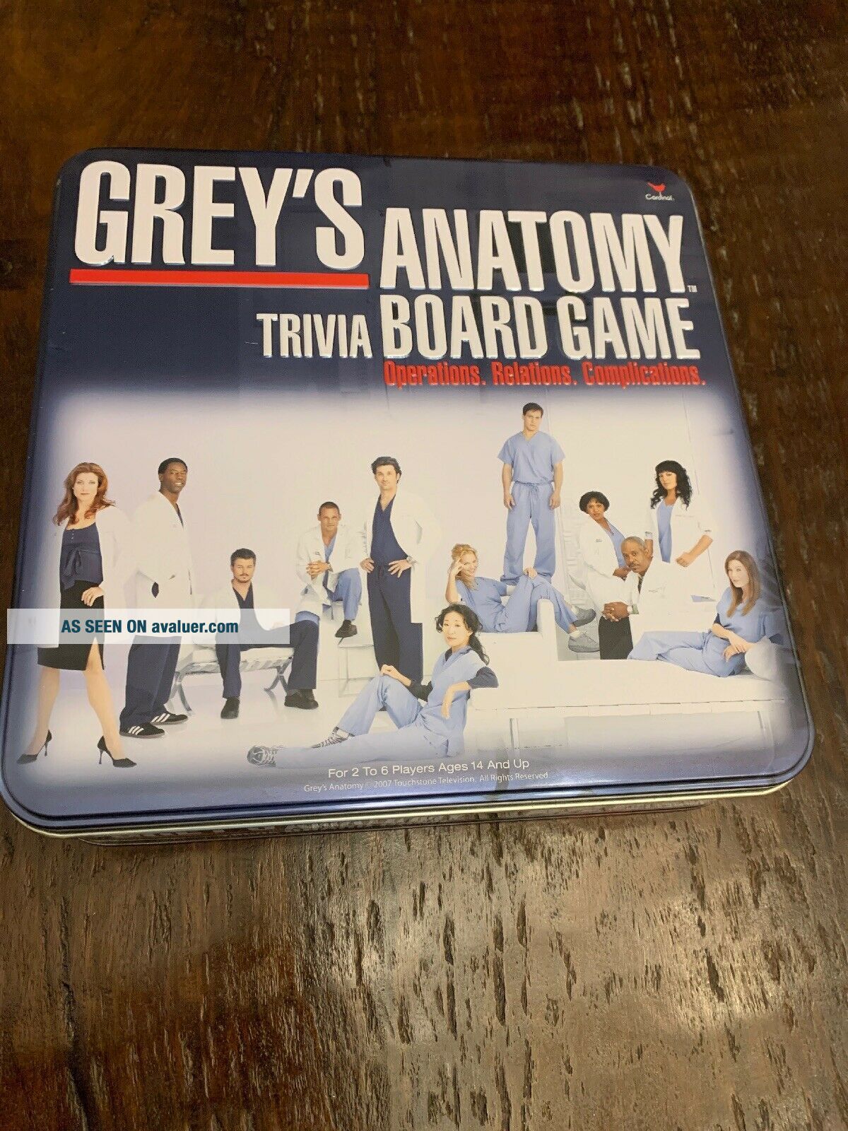 Grey ' S Anatomy Trivia Board Game Complete Tin 9742058
