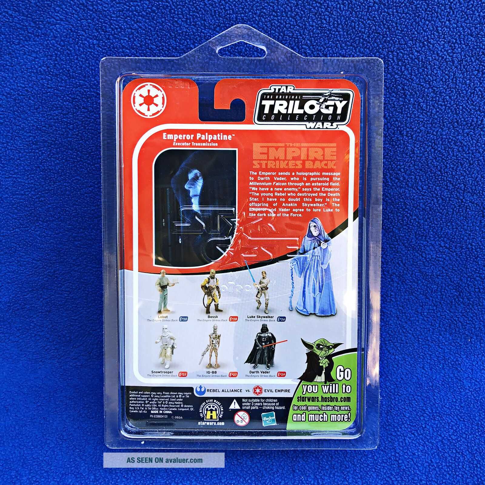 STAR WARS MOC OTC EMPEROR PALPATINE EXECUTOR TRANSMISSION ACTION FIGURE ...