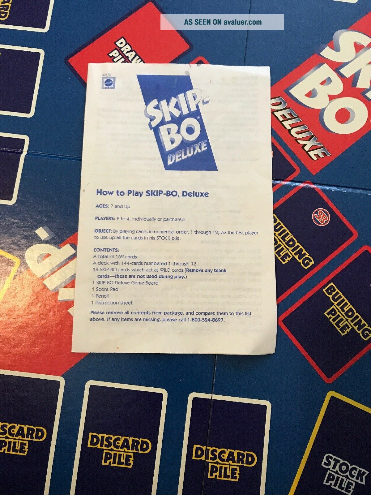 Skip Bo Deluxe Card Game Mattel 2001 Complete The Ultimate Sequencing Skip Bo Deluxe Card Game Mattel 2001 Complete The Ultimate Sequencing Game 4 217 