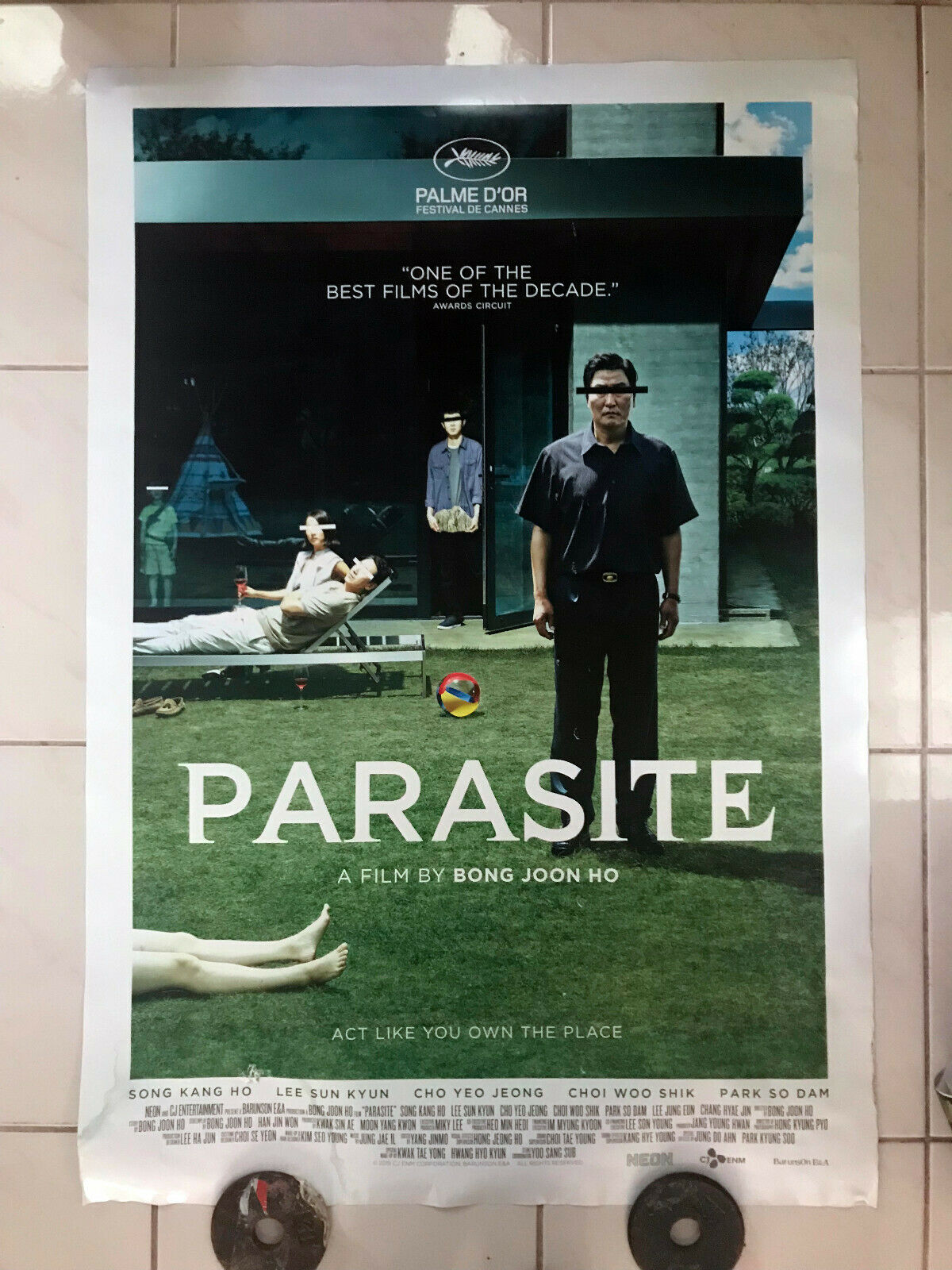 Parasite 27 X 40 2019 D/S Bong Joon Ho Kang - Ho Ye…